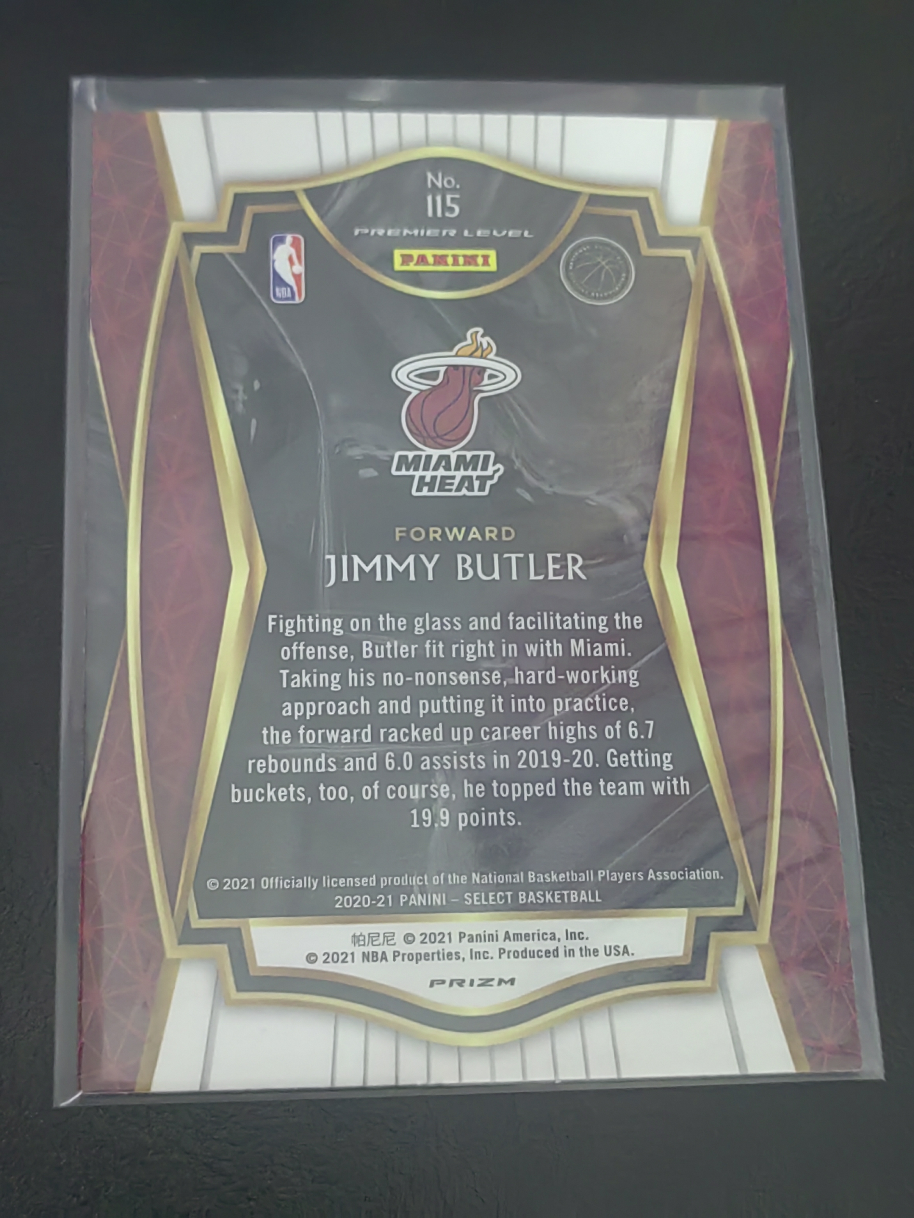 2021 Panini Select Jimmy Butler SELECT 吉米·巴特勒 银折 热火 勇士 森林狼 公牛 76人 篮 白边白角 不保卡品 卡品如图