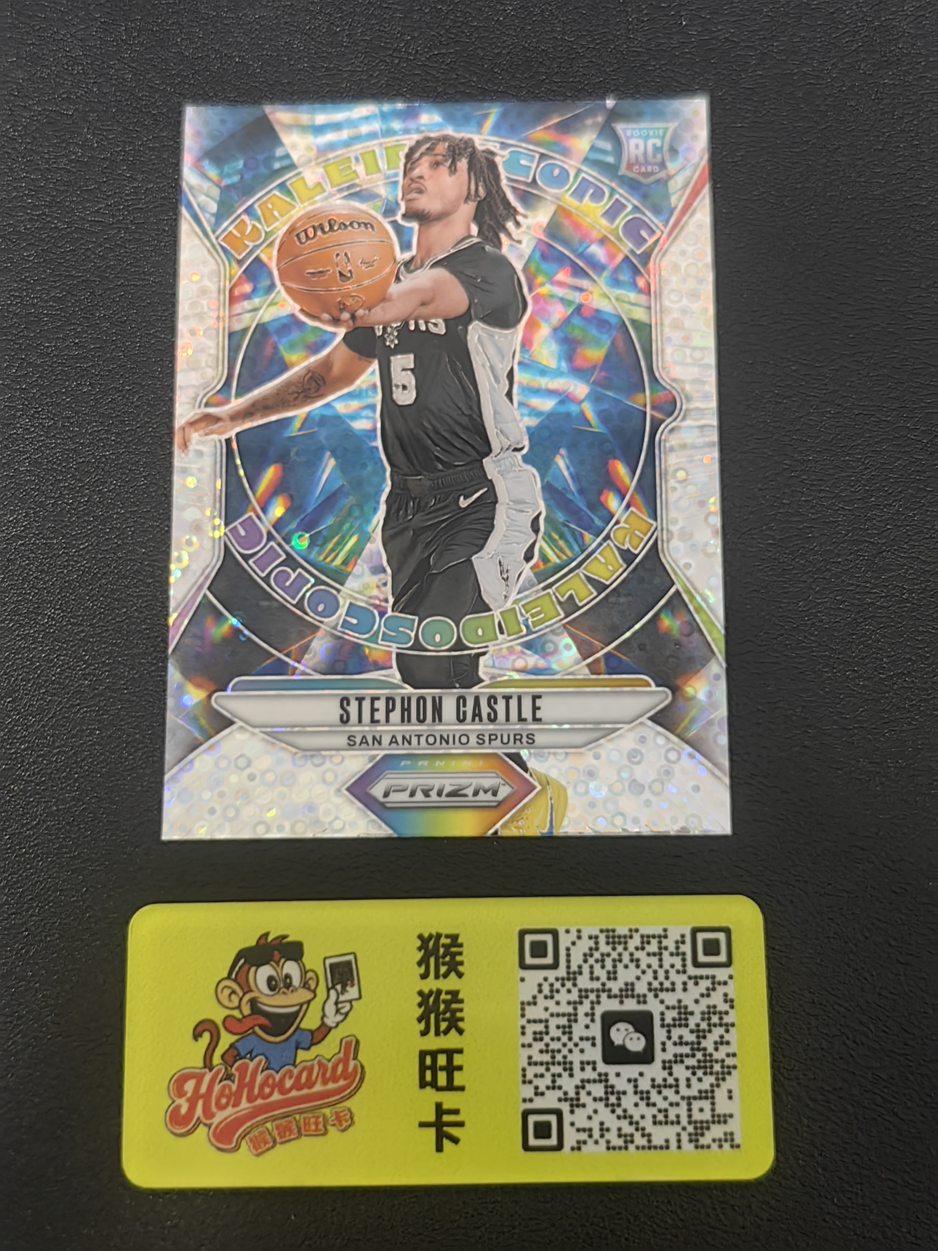 2024-25 Panini Prizm Stephon Castle RC 【猴猴旺卡】24-25赛季 圣安东尼奥马刺 斯蒂芬·卡斯尔 万花筒特卡 卡品如图 接代拍 20c【龙】