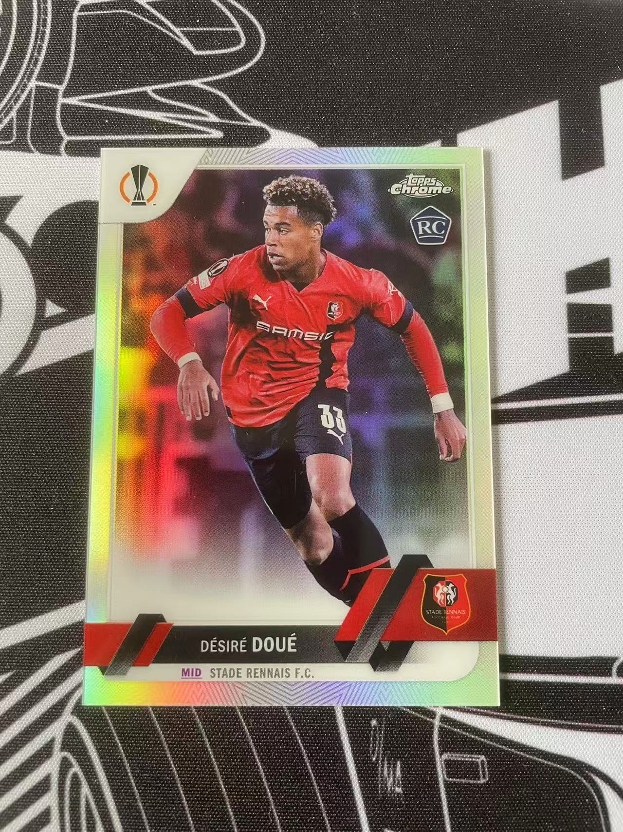 2023 Topps Chrome Desire Doue 欧冠 TC 雷恩 德西雷 杜埃 RC 新秀 银折 折射 巴黎圣日耳曼 欧战 投资 卡品如图 凑套必备
