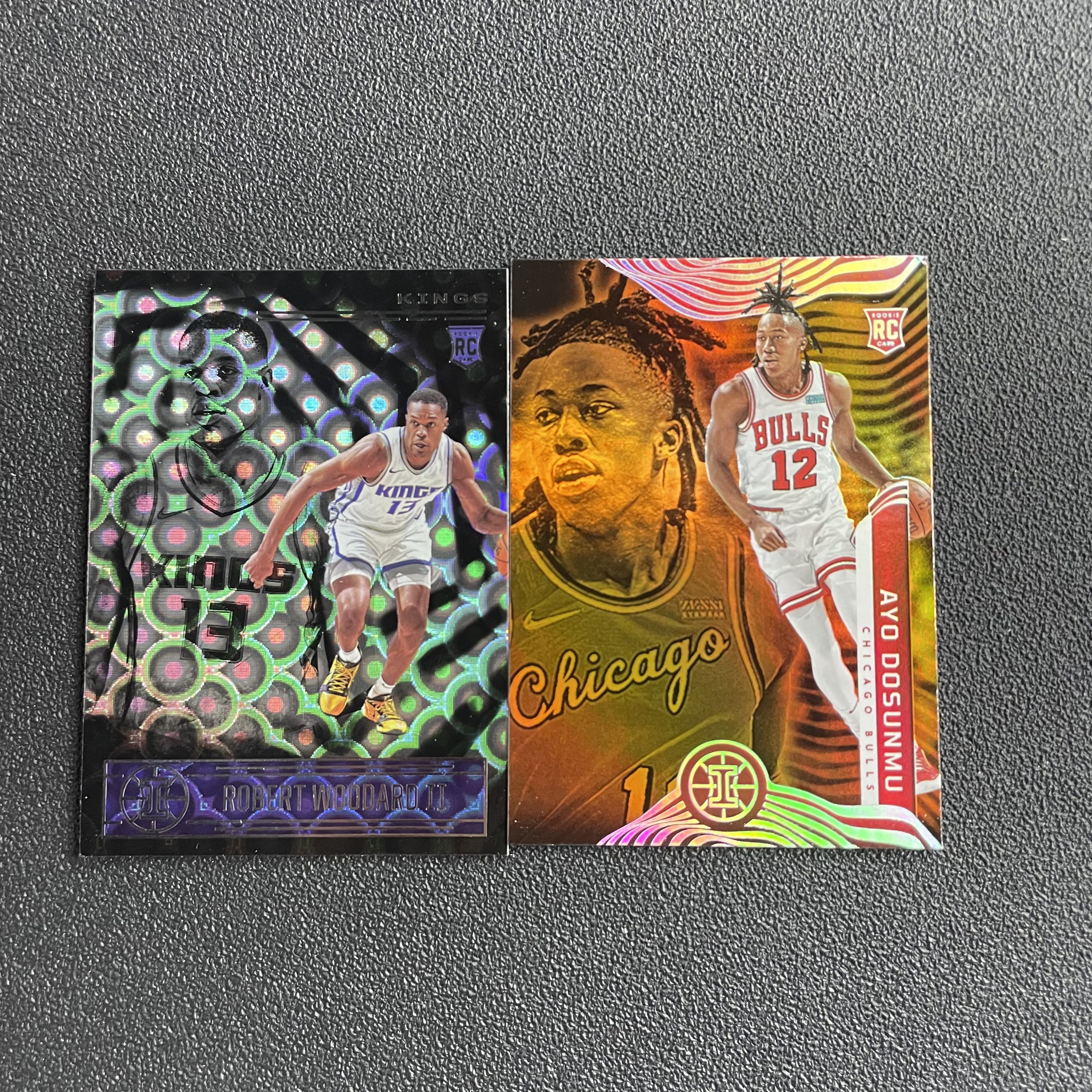 【北来拍卖】Q1 2021-22 Panini Illusions Ayo Dosunmu 幻想 阿约 多孙姆 罗伯特 伍达德 二世 新秀 RC 折射 银折 圈圈折 lot 不保卡品 【 糕冷】53