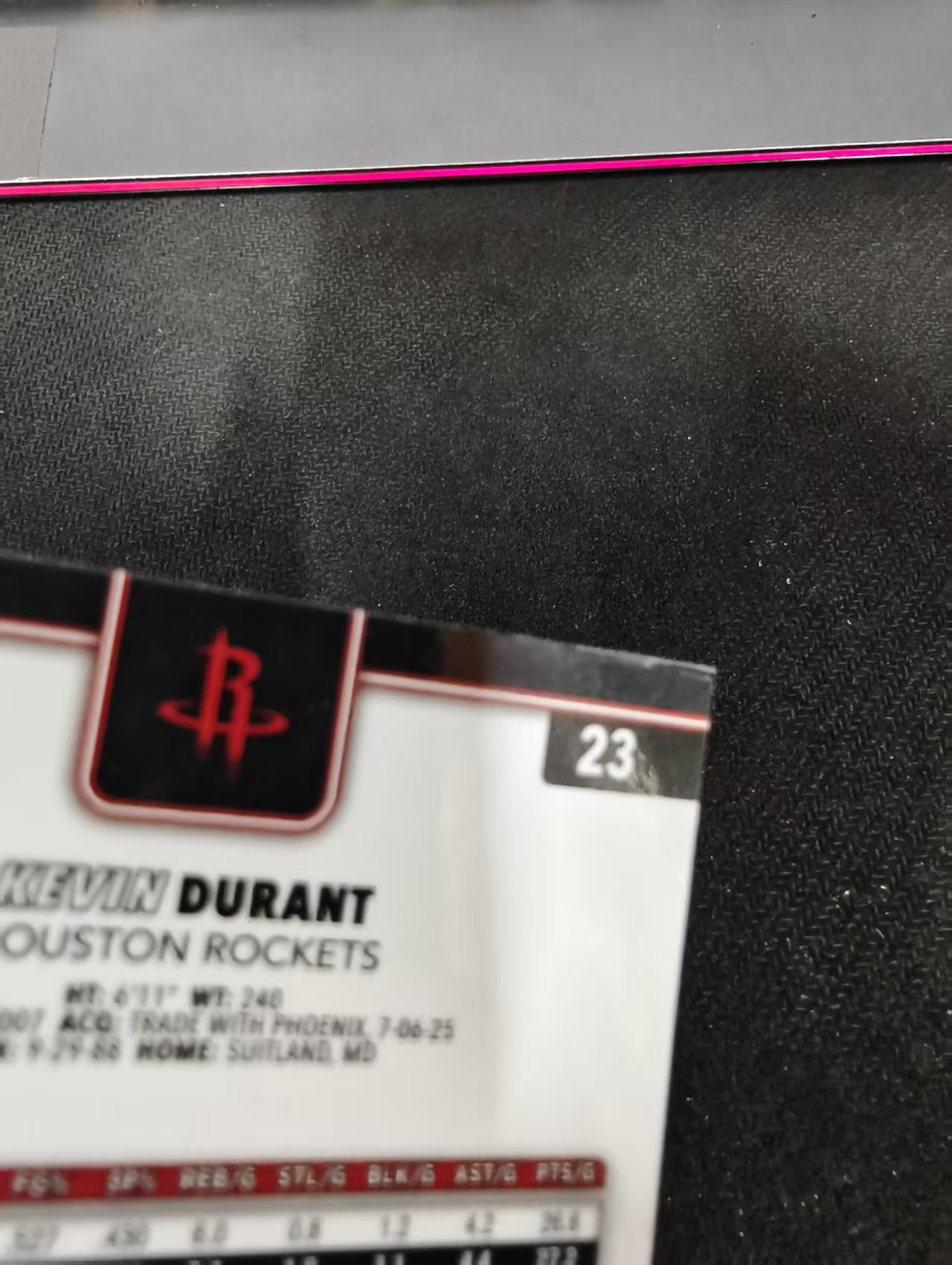 2026 Topps Chrome Update Kevin Durant 火箭 死神 凯文 杜兰特 KD TCU 划痕 边角瑕疵 #23