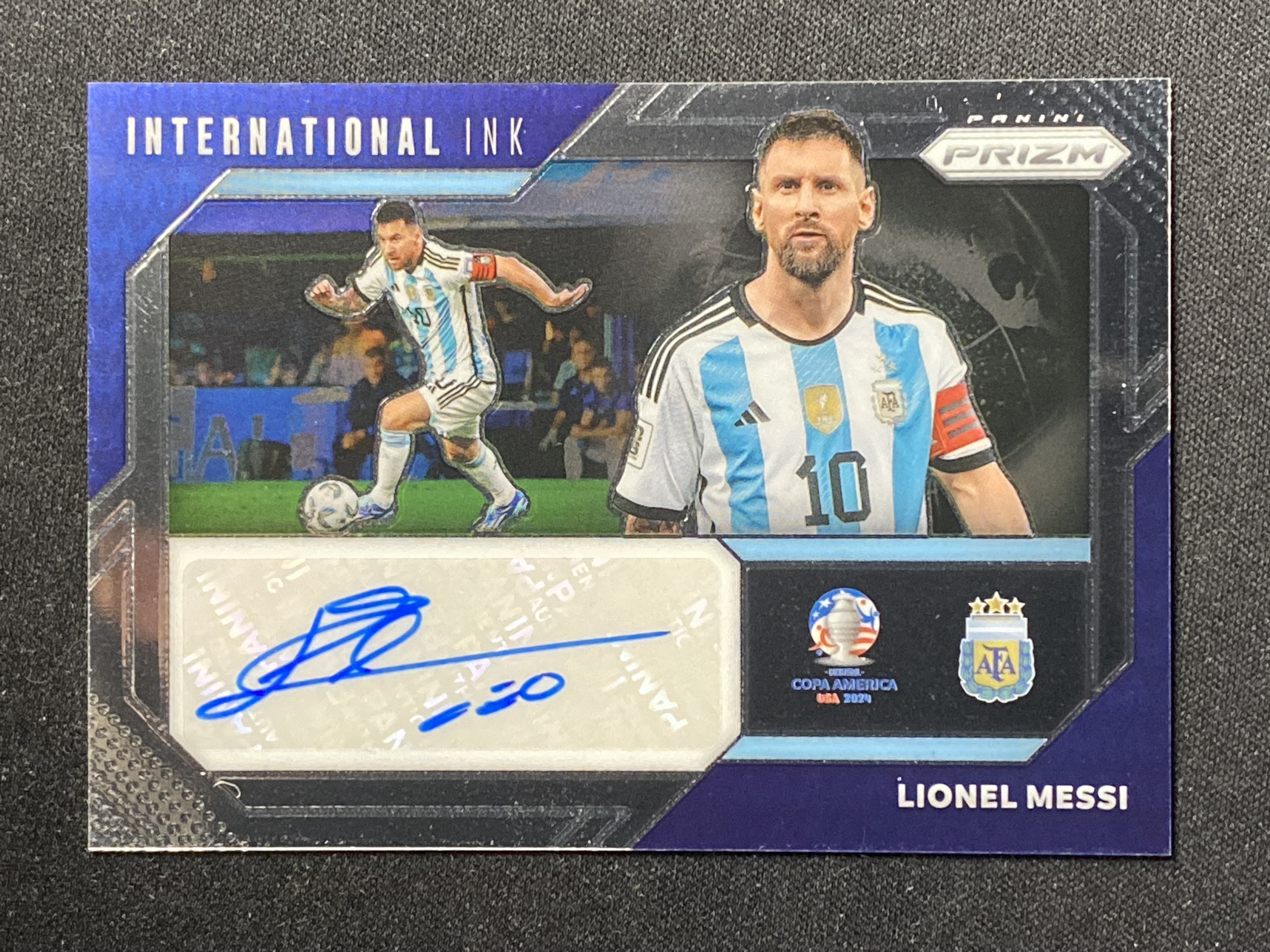 2024-25 Panini prizm Lionel Messi 美洲杯 国家队 阿根廷 里奥 梅西 梅老板 INK签 签字 专收必备 轻印如图-jinx-【小幻拍卖】A