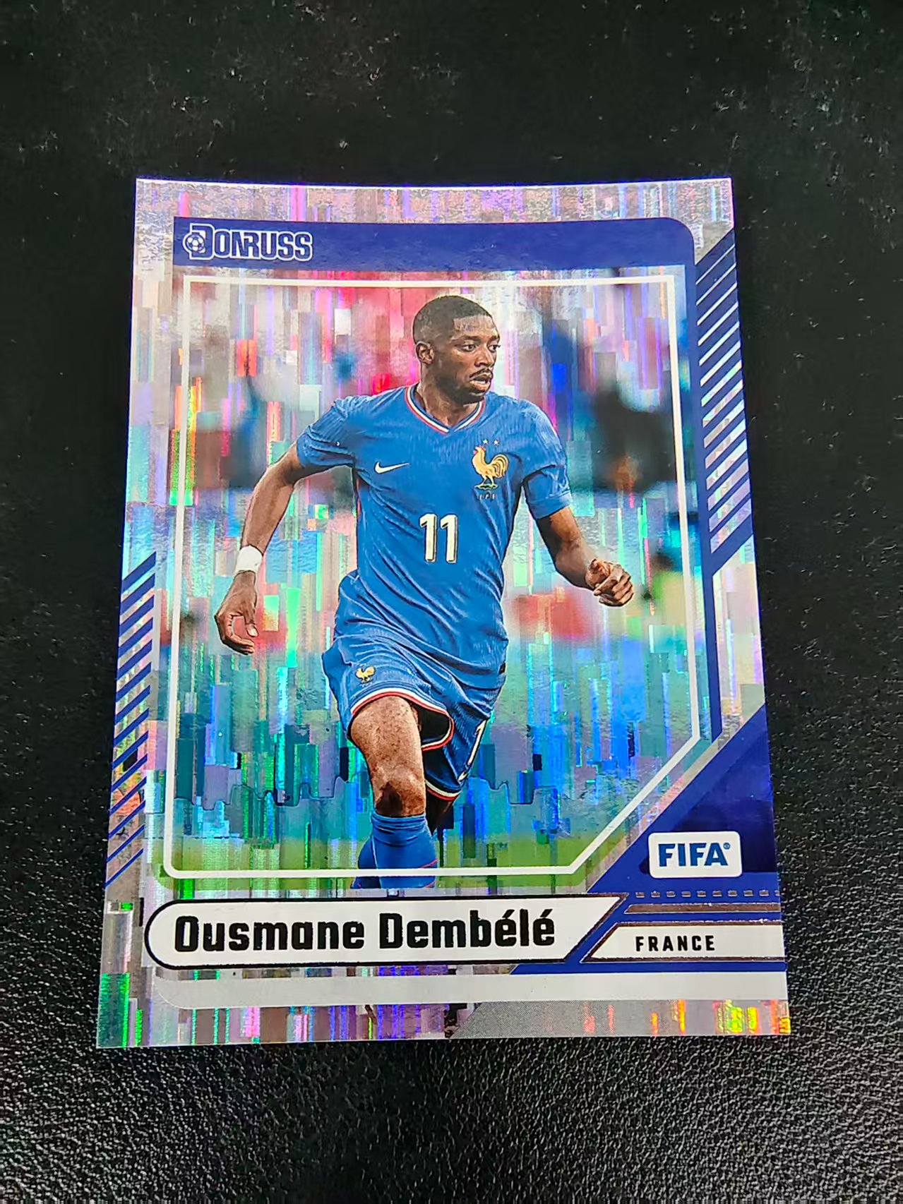 【可合并,不累计】2024-25 panini donruss ousmane dembele 法国 奥斯曼 登贝莱 瀑布折 FIFA 杜蕾斯 边角瑕疵 #107