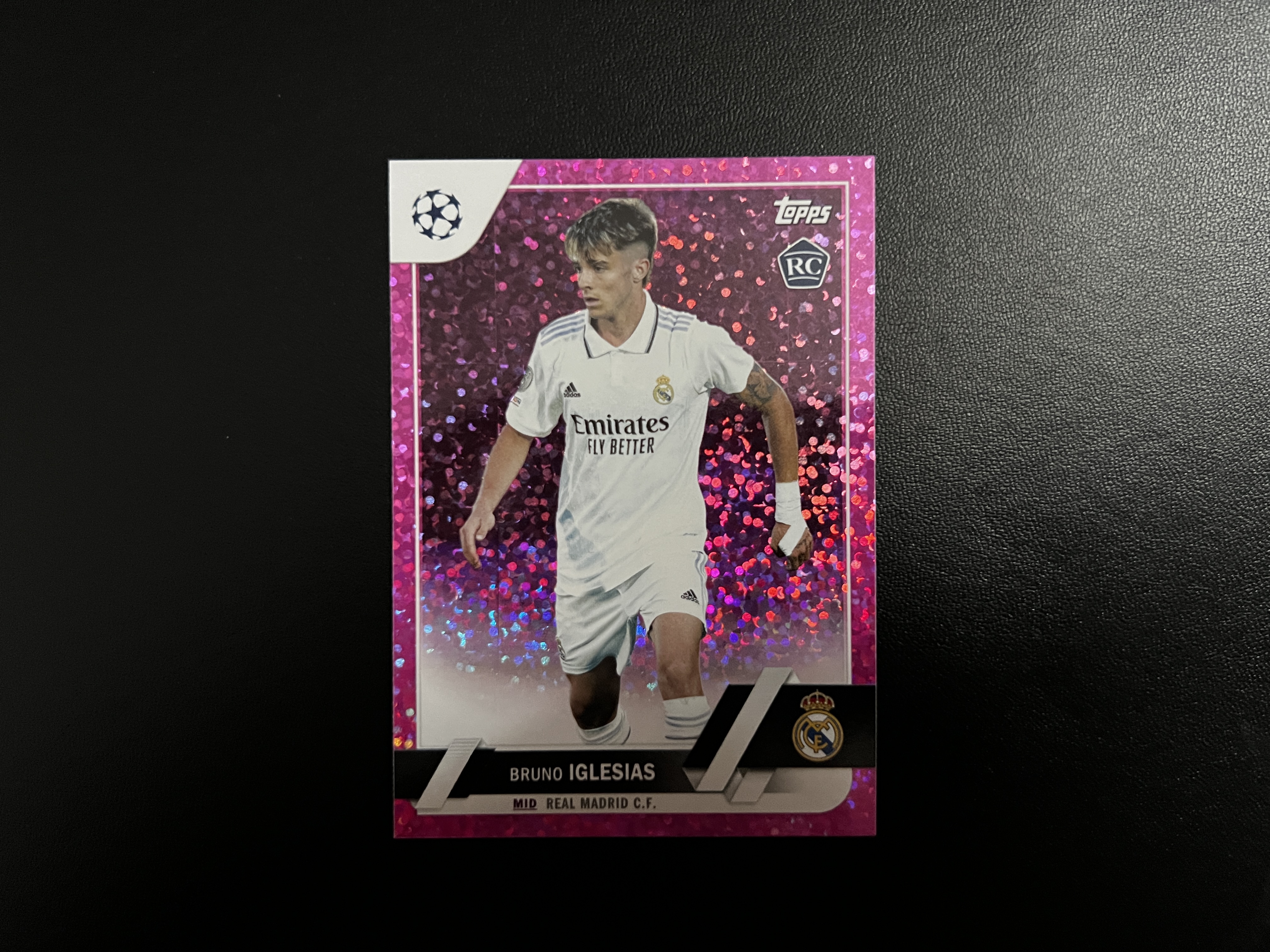 2023 Topps UEFA Champions League Bruno Iglesias RC 布鲁诺-伊格莱西亚斯 新秀rc 粉碎点 西班牙 中场 右脚『永富』 凑套专收送礼必备 错过大腿拍肿