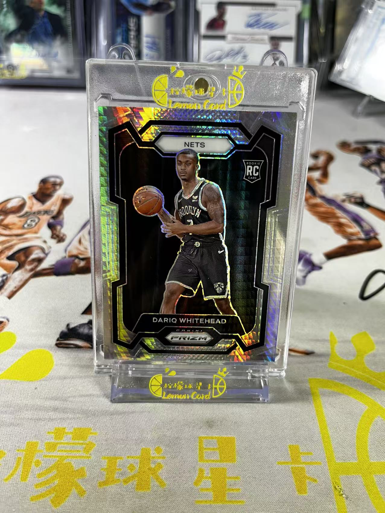 2023-24 Panini Prizm Dariq Whitehead 【柠檬球星卡拍卖】篮网 达里克 怀特黑德 新秀 RC hyper折 折射 pz 2 微瑕如图 #不语
