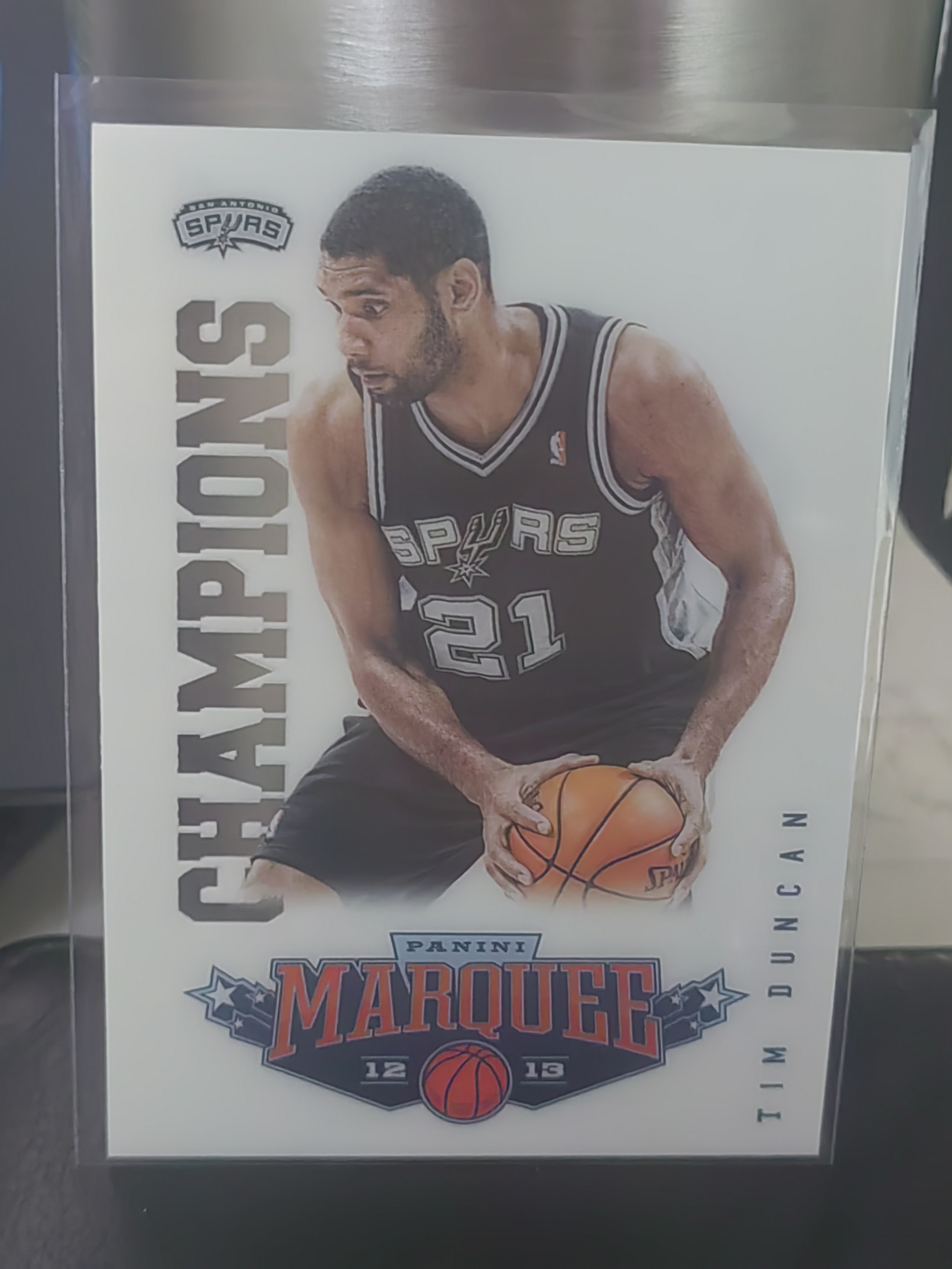 2012-13 Panini Marquee Tim Duncan 马奎 蒂姆 邓肯 石佛 马刺 胶片 篮 白边白角 不保卡品 卡品如图