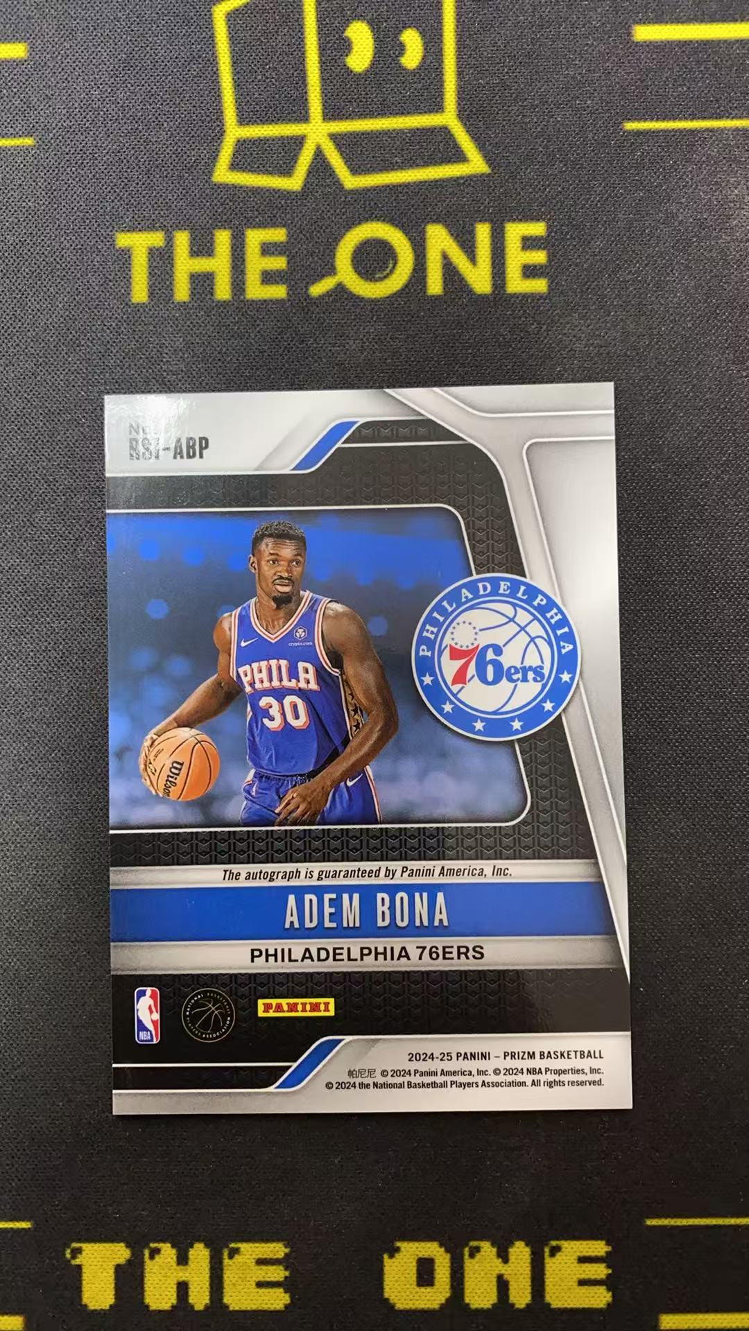 2024-25 Panini Prizm Adem Bona RC 【TheOne】阿德姆 博纳 76人新秀 PZ RS签 签字【千羽】