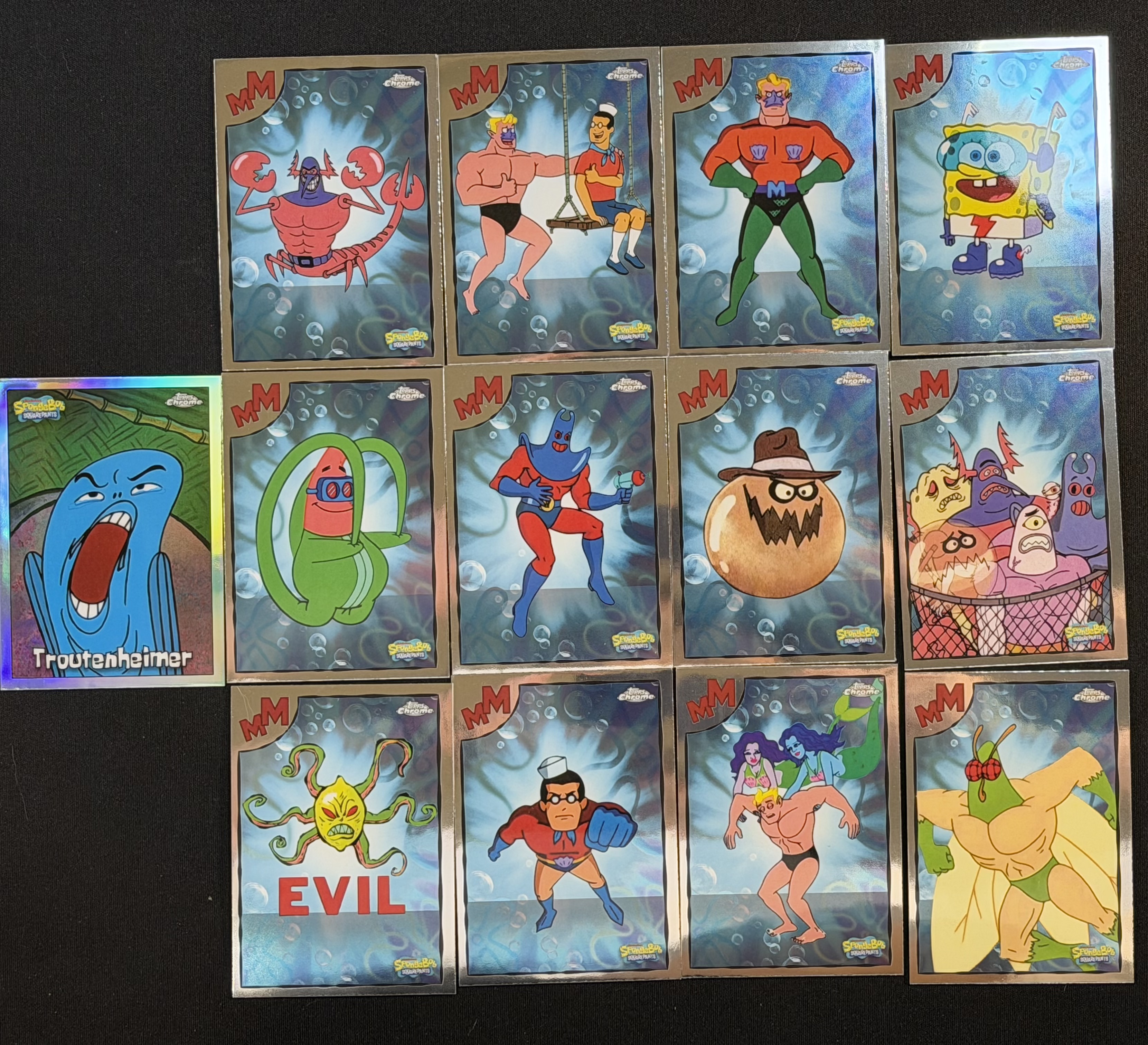 2025 Topps SpongeBob SquarePants 派大星 Chrome 海绵宝宝25周年 MM特卡打包lot -青根