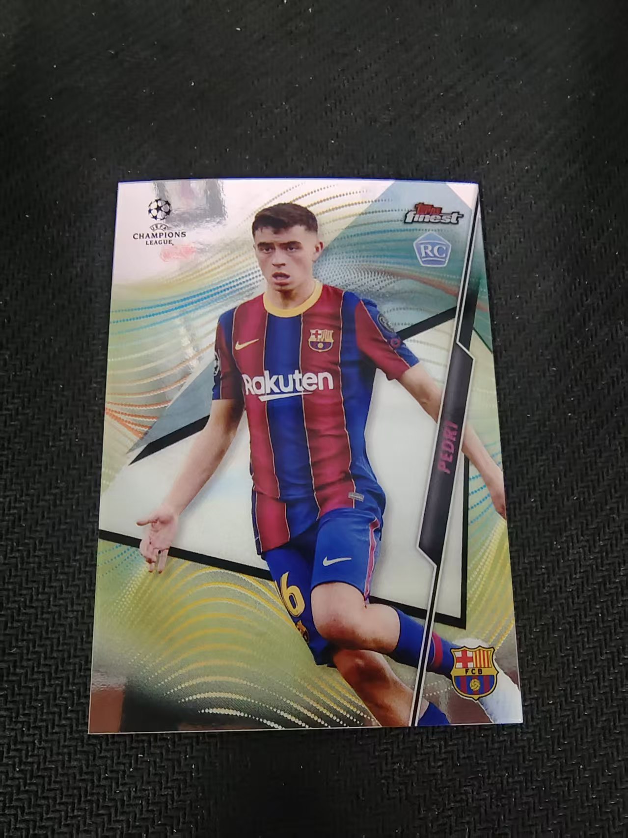 【可合并,不累计】2021 Topps Finest Pedri RC 欧冠 佩德里 巴塞罗那 新秀 划痕 边角瑕疵 #36