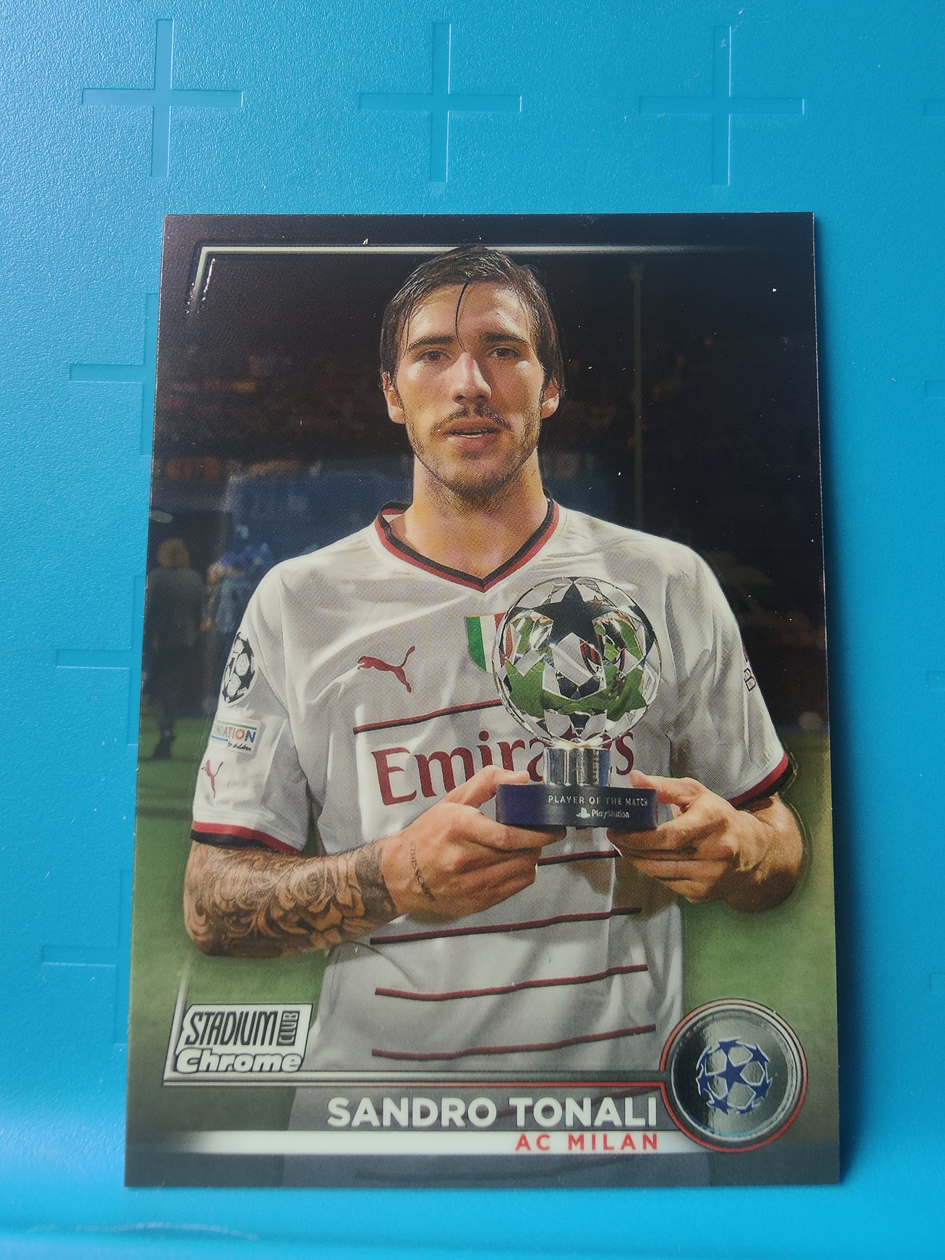 2023 Topps Stadium Club Chrome Sandro Tonali 竞技场 AC米兰  托纳利  收藏必备 卡品如图 J13B