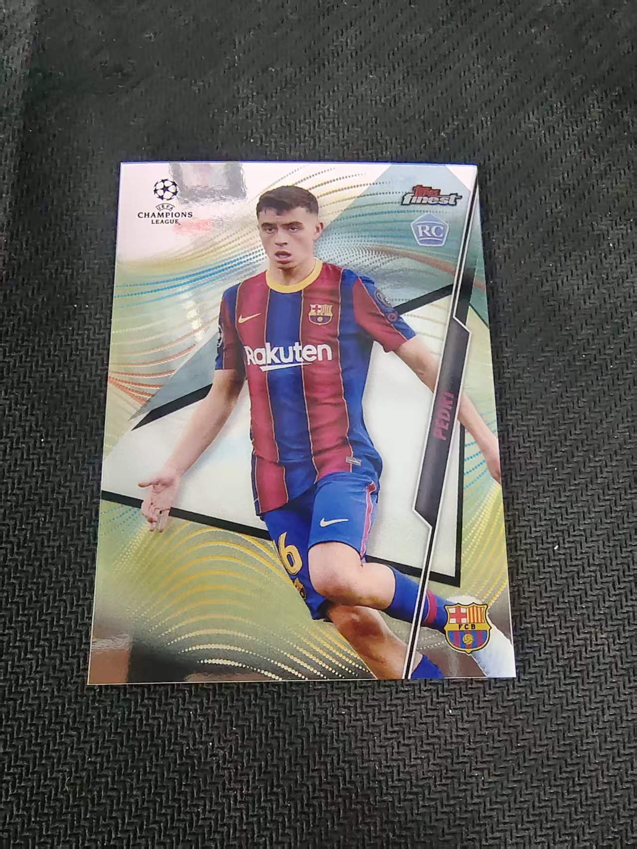 【可合并,不累计】2021 Topps Finest Pedri RC 欧冠 佩德里 巴塞罗那 新秀 划痕 边角瑕疵 #36