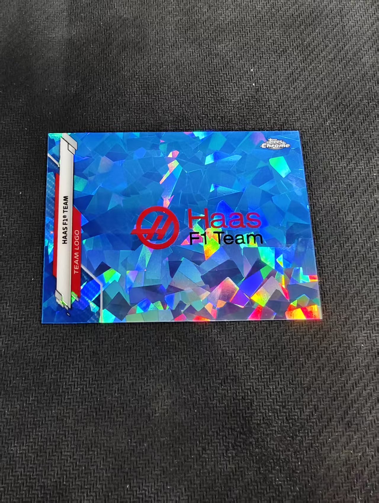 【汽水拍卖】2020 Topps Chrome HAAS F1 Team 哈斯 元年 队徽 队标 蓝宝石 碎冰折