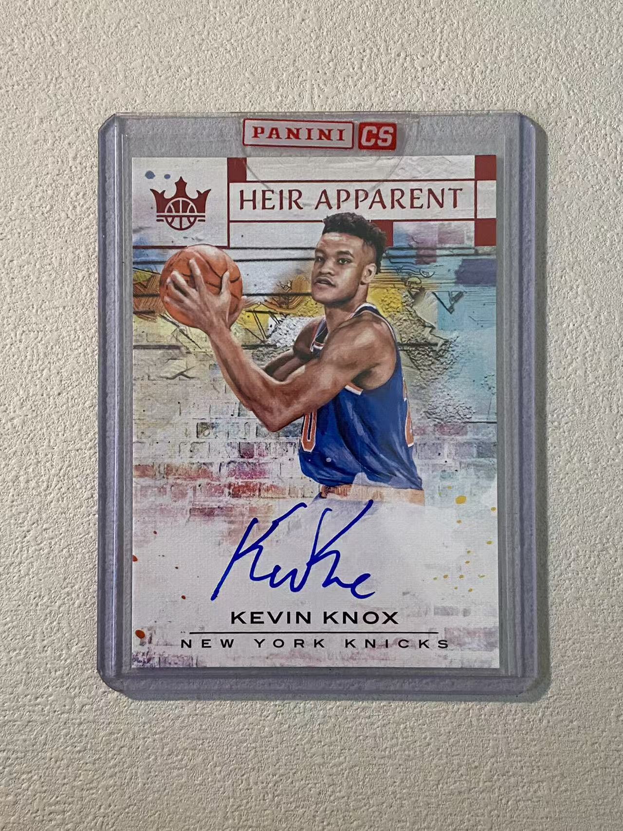 2018-19 Panini Court Kings Kevin Knox RC 油画 尼克斯 新秀rc 凯文 诺克斯 /99编 签字 卡签 继承签 收藏必备 原封夹
