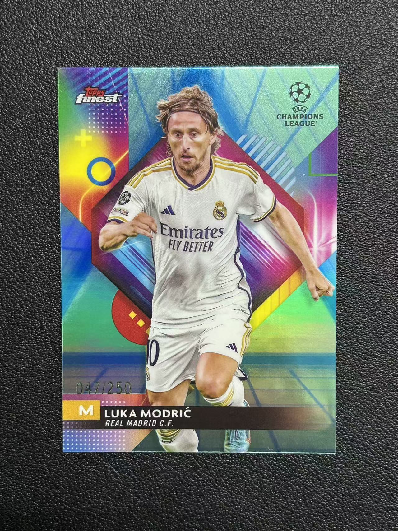 2024 Topps finest Luka Modric 卢卡 莫德里奇 欧冠 皇家马德里 皇马 250编 卡品如图 【隆冬强】