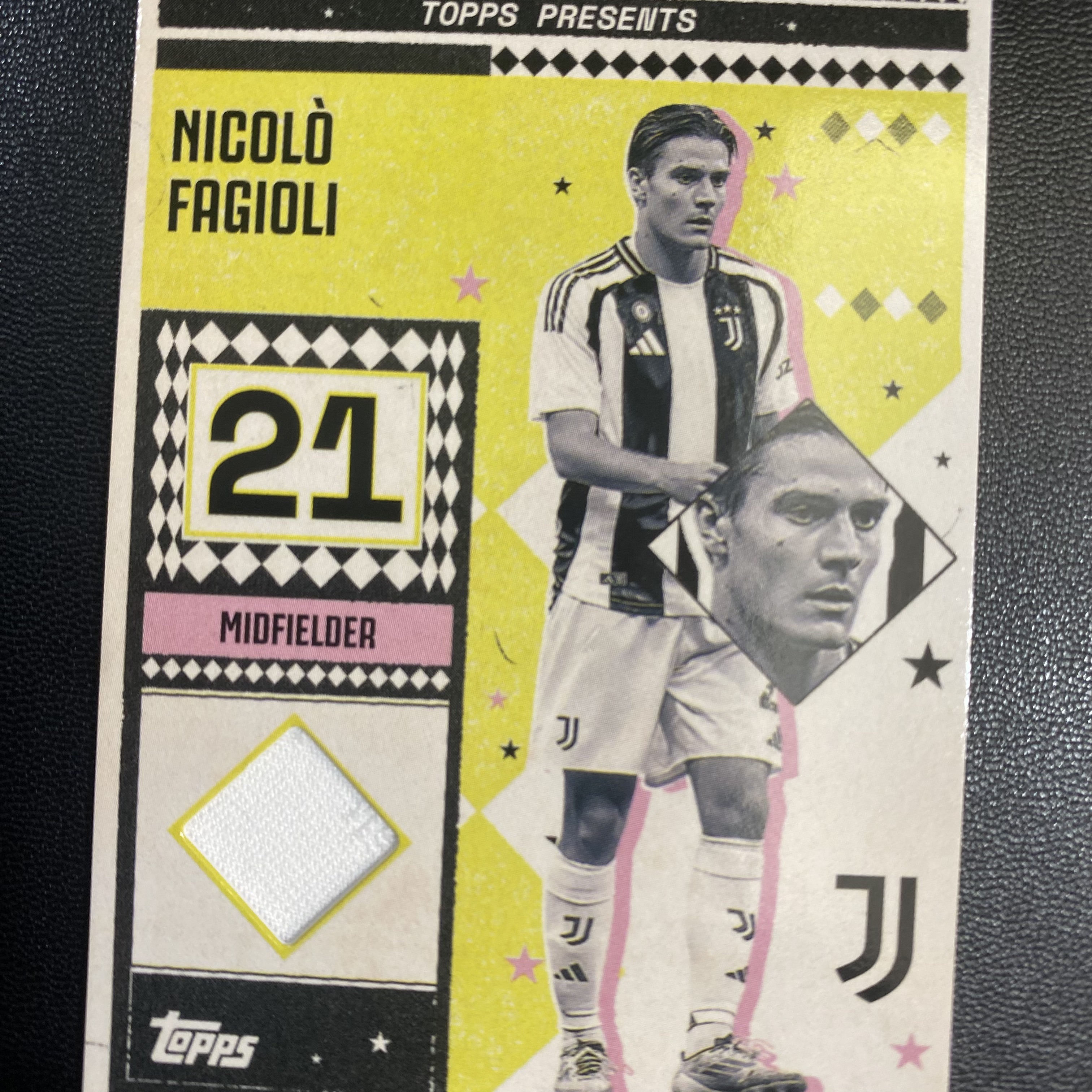 2024-25 Topps Team Set Nicolò Fagioli 法乔利 尤文图斯队盒 球衣 切割 物料 卡品如图 -枫