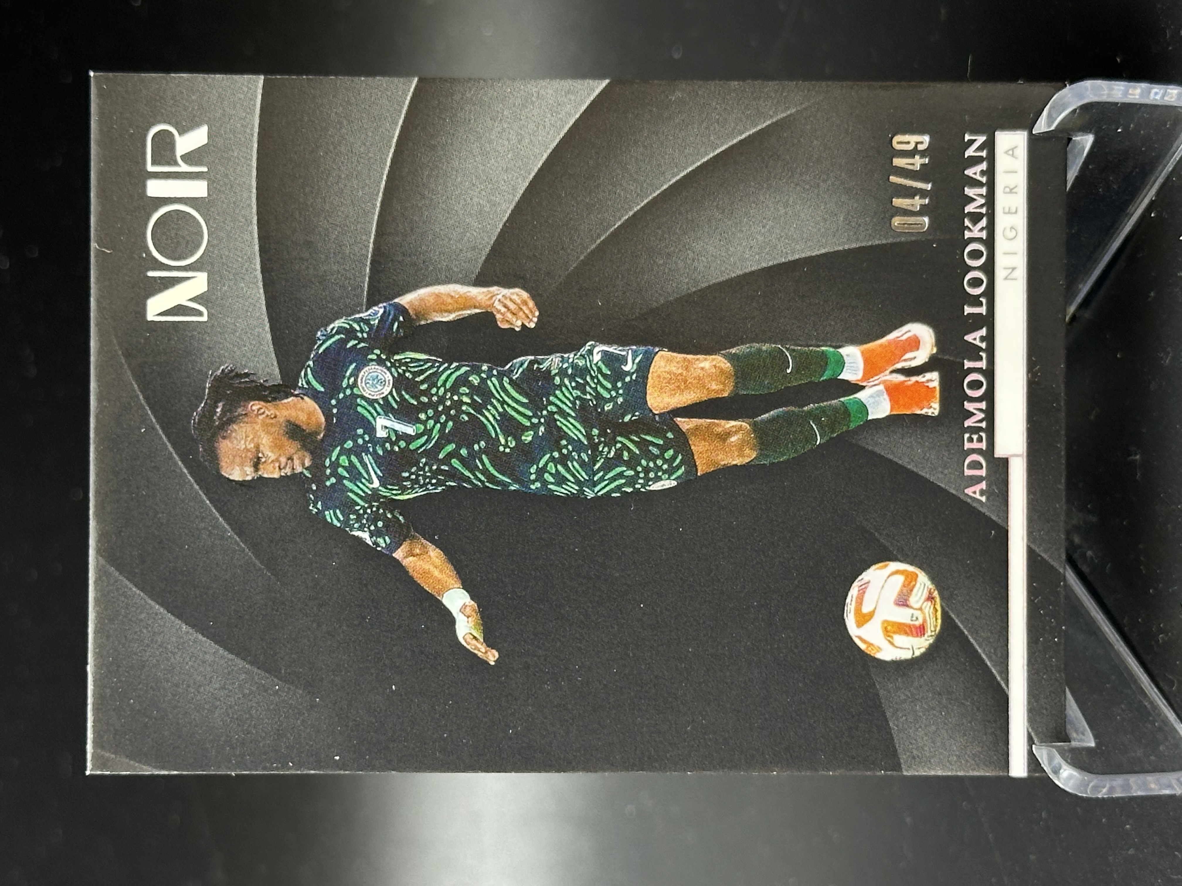 2024-25 Panini Noir Ademola Lookman 【小黄拍卖】诺尔 卢克曼 尼日利亚 base 04/49编「汉堡王」