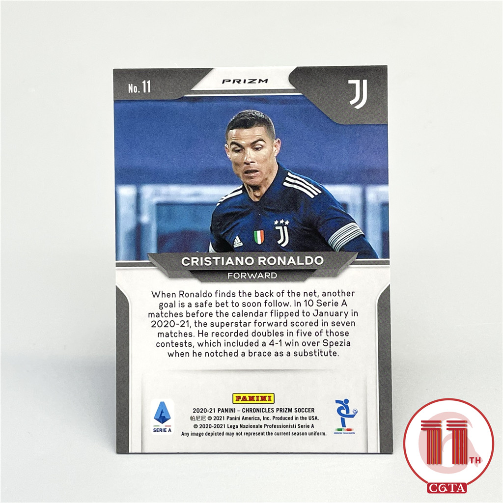 【CGTA C罗】2020-21 Panini Chronicles 编年史 尤文 C罗 Prizm 紫mojo折base #11 轻印如图 葡萄牙 利雅得胜利 皇马 曼联Cristiano Ronaldo 越秀山2642403 #DQS#
