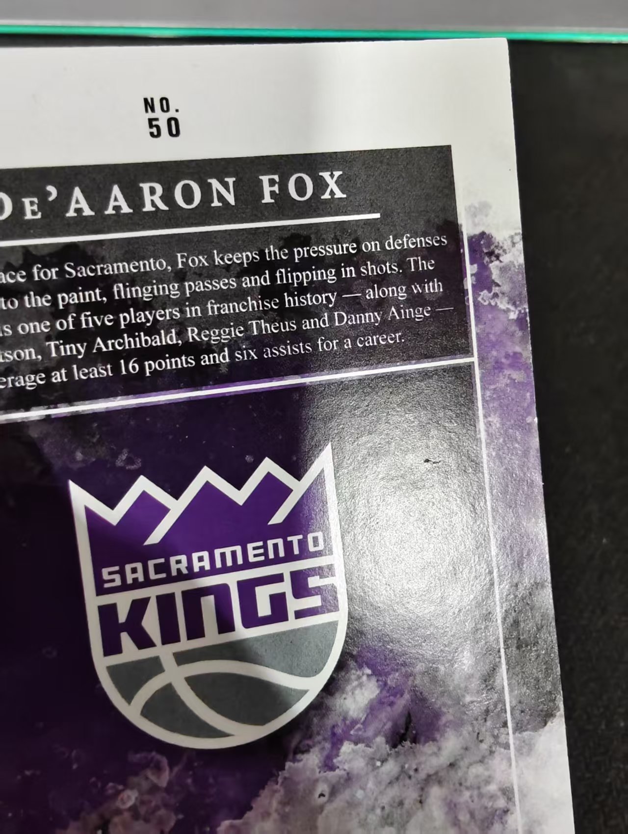 2020-21 Panini Origins De'Aaron Fox 国王 达龙 福克斯 闪卡 起源 闪卡 75编 瑕疵如图