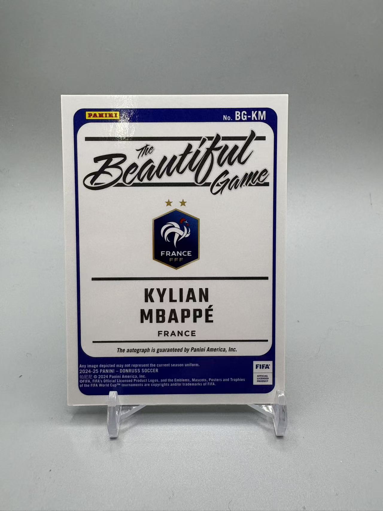 2024-25 Panini Donruss Kylian Mbappe 【灰灰代拍】全新 杜蕾斯 法国 姆巴佩 美丽比赛签 签字 皇马 A签 鼠