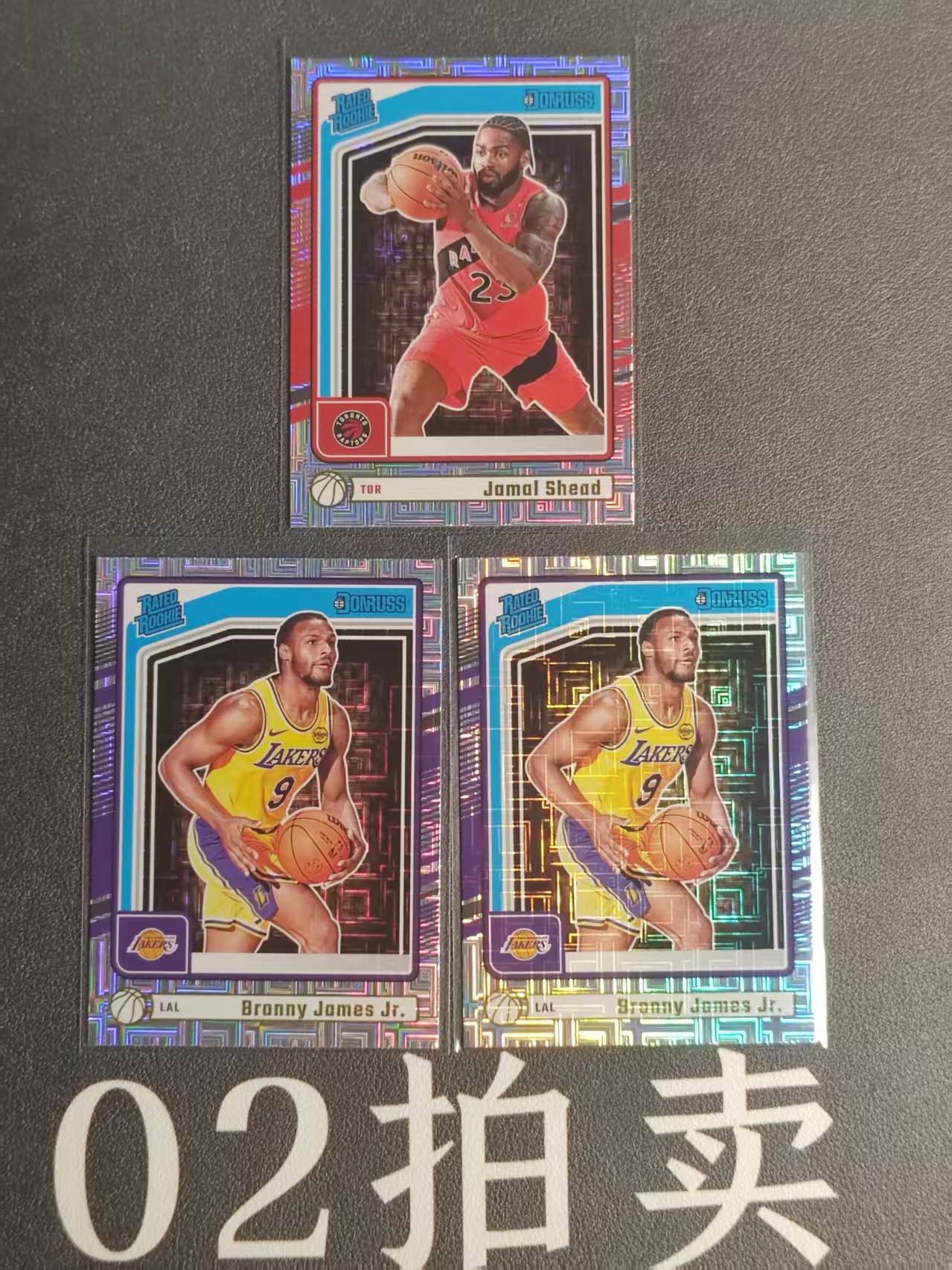 2023-24 Panini Donruss Bronny James RC 杜蕾斯 新秀 湖人 布朗尼 詹姆斯 Mojo折 2张 猛龙 贾马尔 谢德 Mojo折 3张打包LOTS 詹姆斯太子