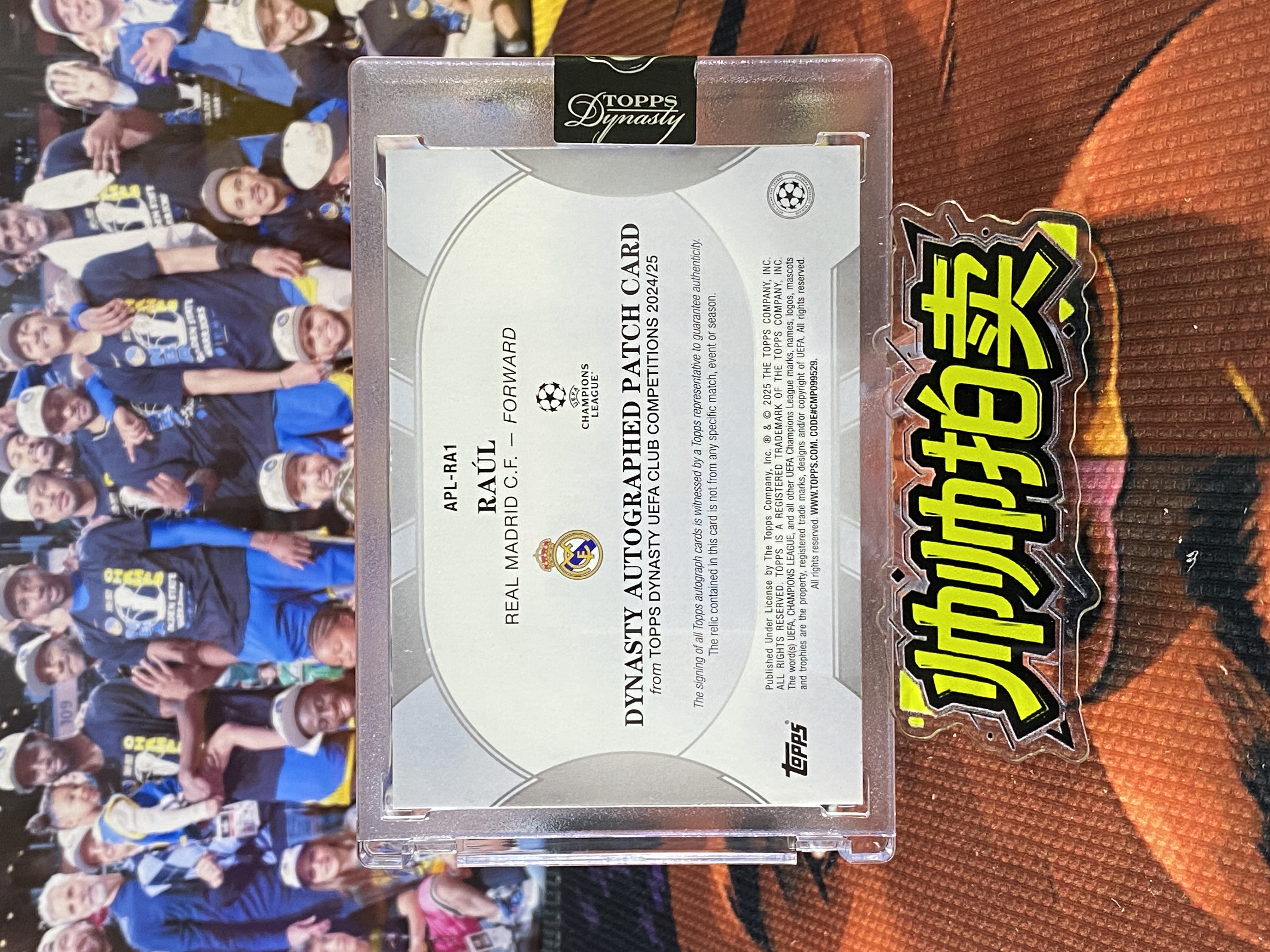 2025 Topps Dynasty Raul 欧冠王朝 皇马 皇家马德里 劳尔 西班牙 2/5编 指环王 大窗GU 双色Patch 签字 卡 ...