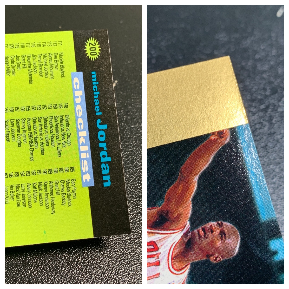 【元宇宙拍卖】张张总219:1996 Upper Deck Collectors Choice Michael Jordan 公牛 迈克尔 乔丹 飞人 篮球之神 Checklist 特卡 经典老卡 瑕疵如图 收藏必备