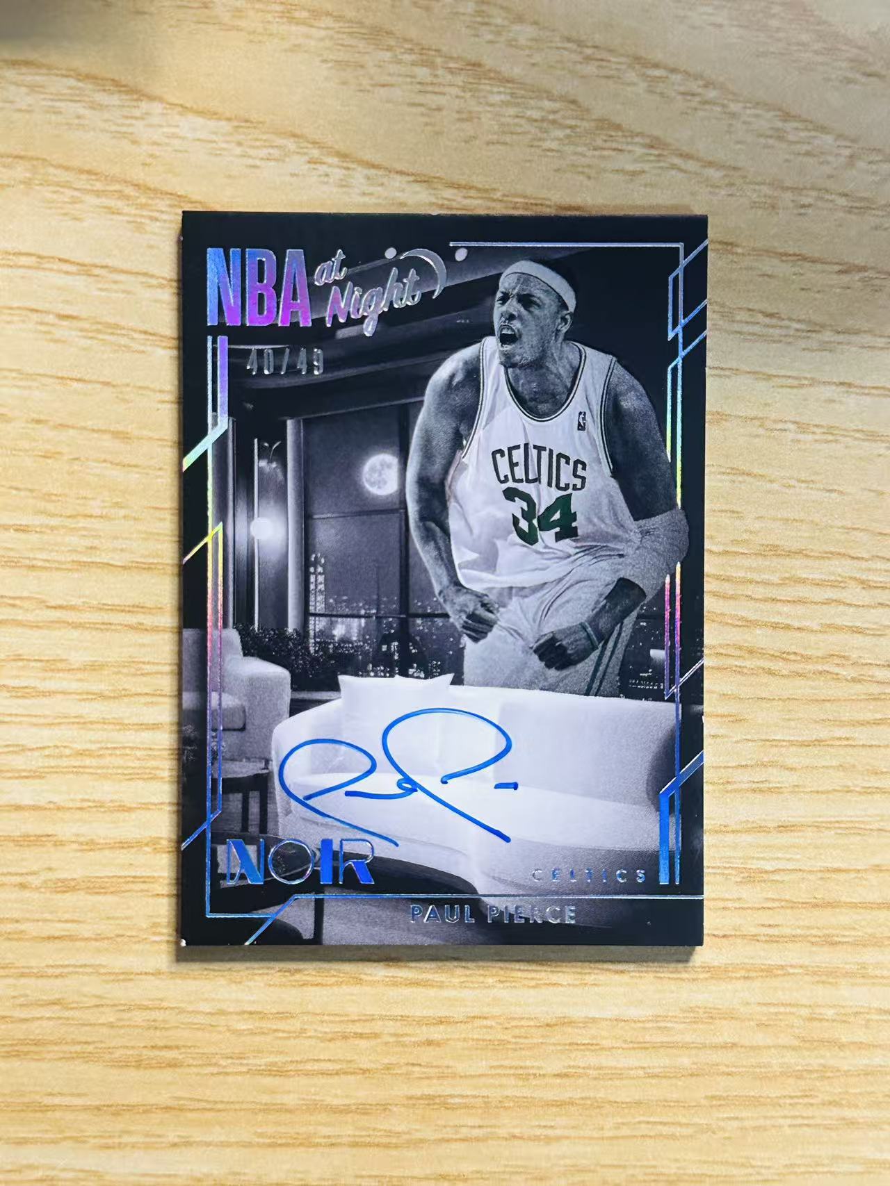 2024-25 Panini Noir Paul Pierce 保罗 皮尔斯 凯尔特人 诺尔 NBA之夜 签字 卡签 40/49编