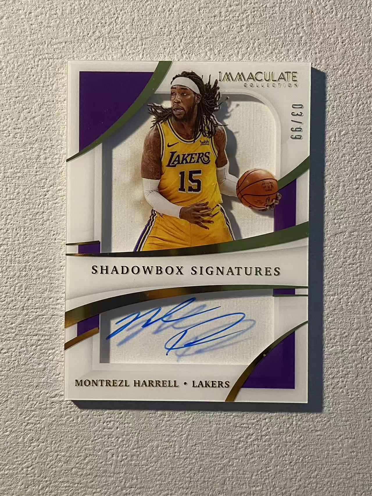 2020-21 Panini Immaculate Montrezl Harrell imm 湖人 哈雷尔 /99编 签字 卡签 沙盒签 镜面 收藏必备