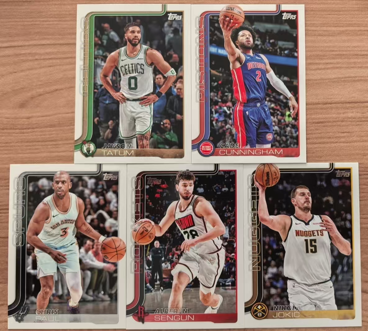 2025 Topps Flagship CC 坎宁安 塔图姆 约基奇 申京 克里斯 保罗 活塞 凯尔特人 掘金 火箭 马刺 base 凑套