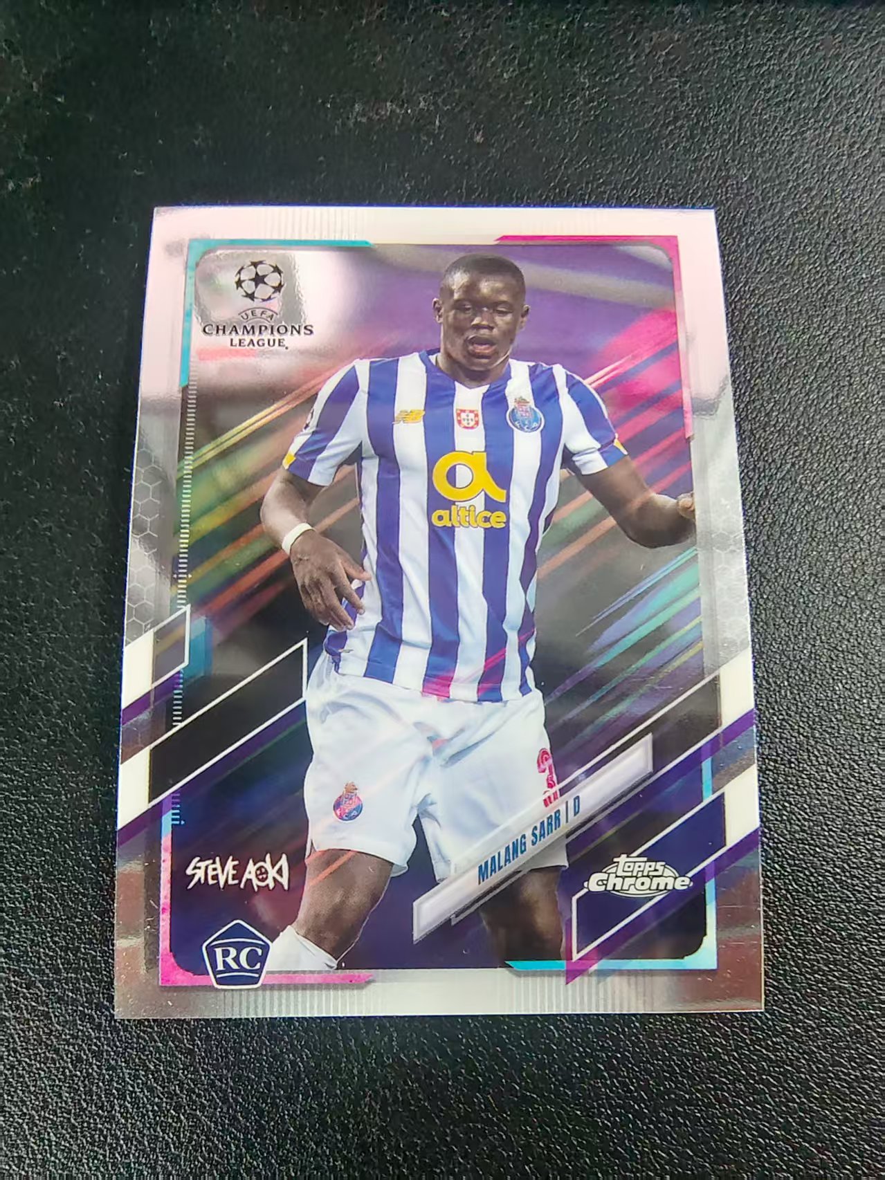 【可合并,不累计】2021 Topps Chrome malang sarr RC 马朗 萨尔 新秀 波尔图 划痕 边角瑕疵 @36