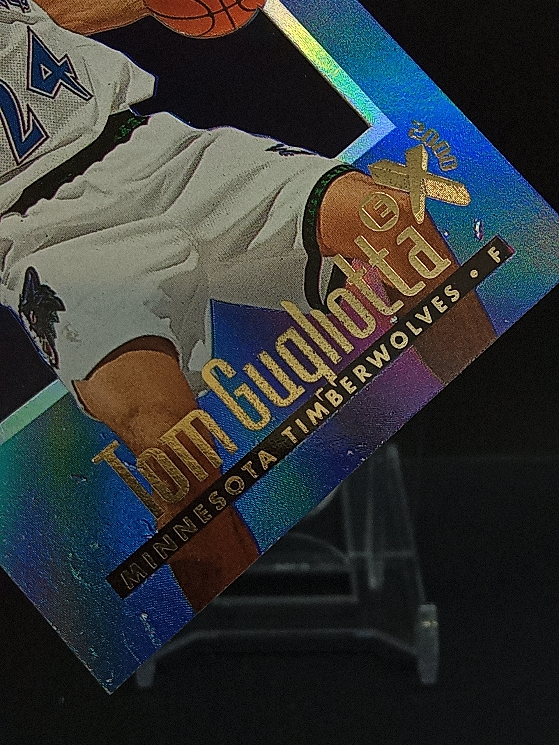 【DC拍卖】9.29小科比(微瑕)`1996-97 Skybox E-X2000 #41 Tom Gugliotta 汤姆古格里奥塔 森林狼 蓝彩渐变胶片折射老球星卡`