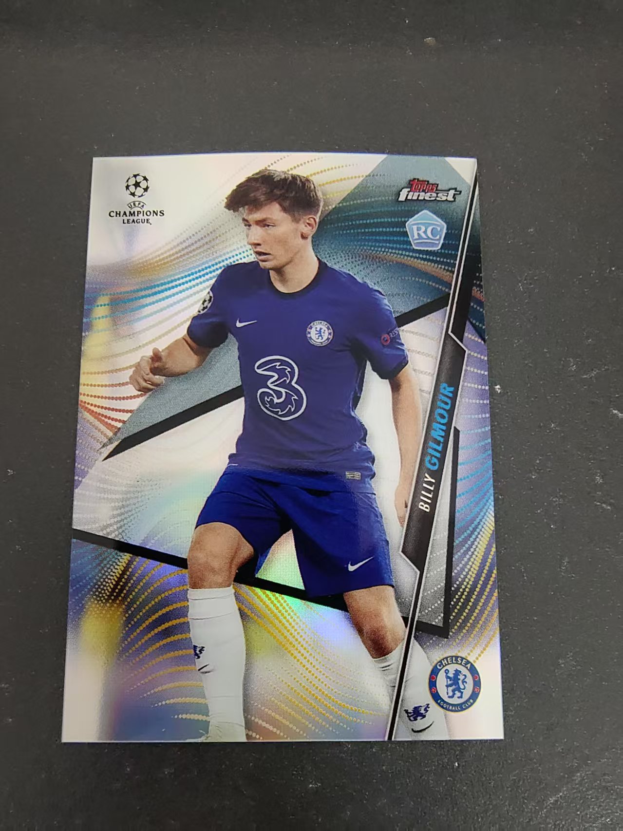 【可合并,不累计】2021 Topps Finest Billy Gilmour RC 新秀 切尔西 吉尔莫 欧冠 银折 #20