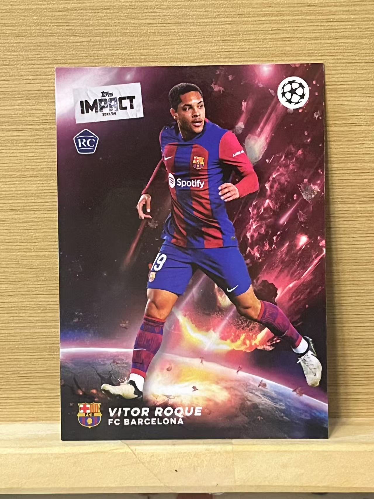 2024 Topps UEFA vitor roque RC 罗奎 新秀 巴萨 欧冠 冲击盒 卡品如图 收藏必备 A43
