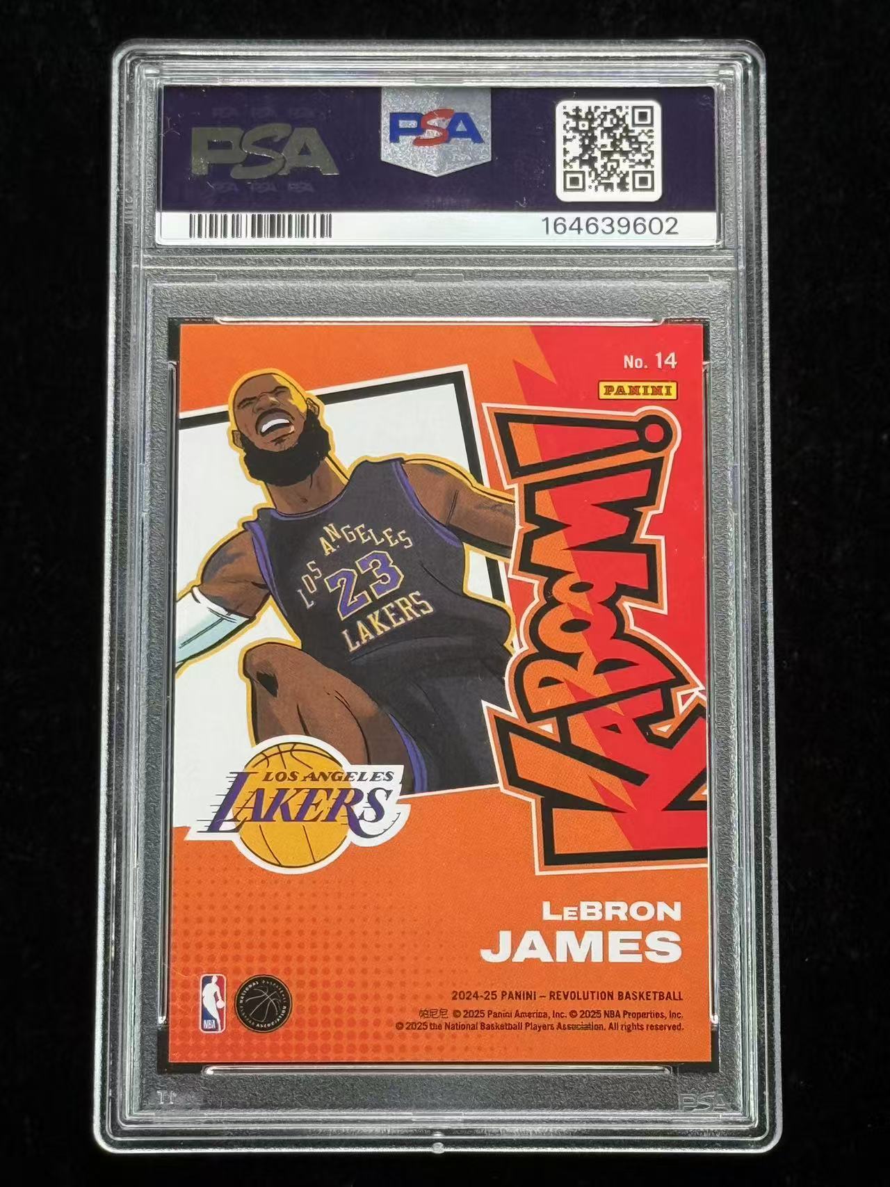 2024-25 Panini Revolution LeBron James 勒布朗詹姆斯 小皇帝 老詹 湖人 革命 漫画 KABOOM! 爆炸特卡 大比例 ssp PSA10分 #KL# 3309
