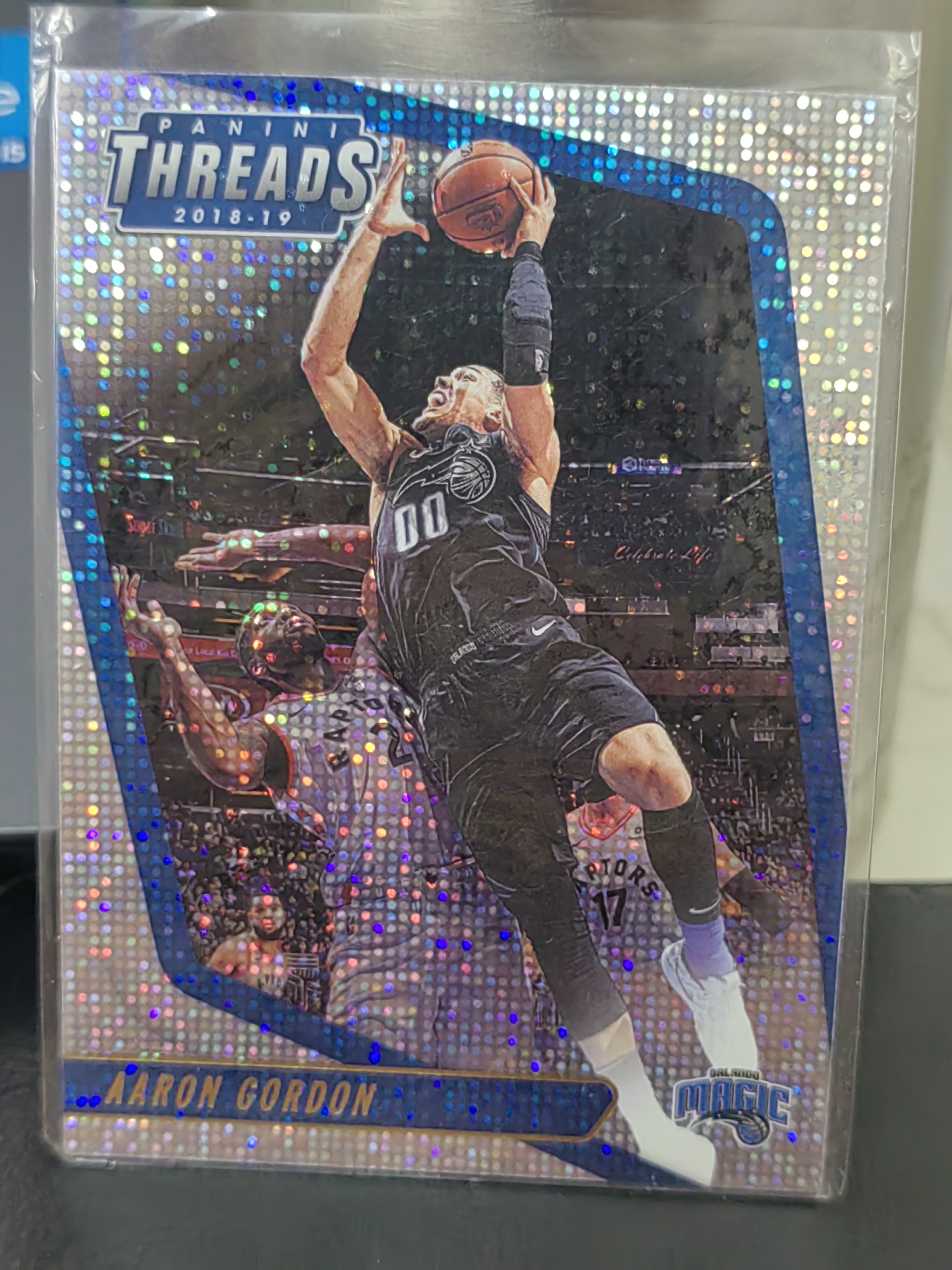 2018-19 Panini Threads Aaron Gordon Threads 小背心 点点折 阿隆戈登 魔术 篮 白边白角 不保卡品 卡品如图