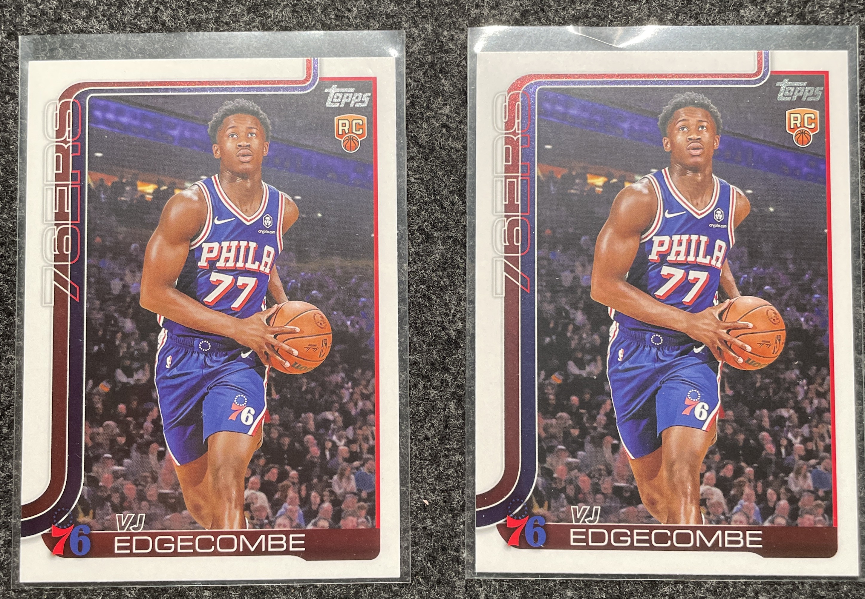 2025 Topps Topps VJ Edgecombe RC #203 VJ 埃奇库姆 76人 新秀 正base 2张
