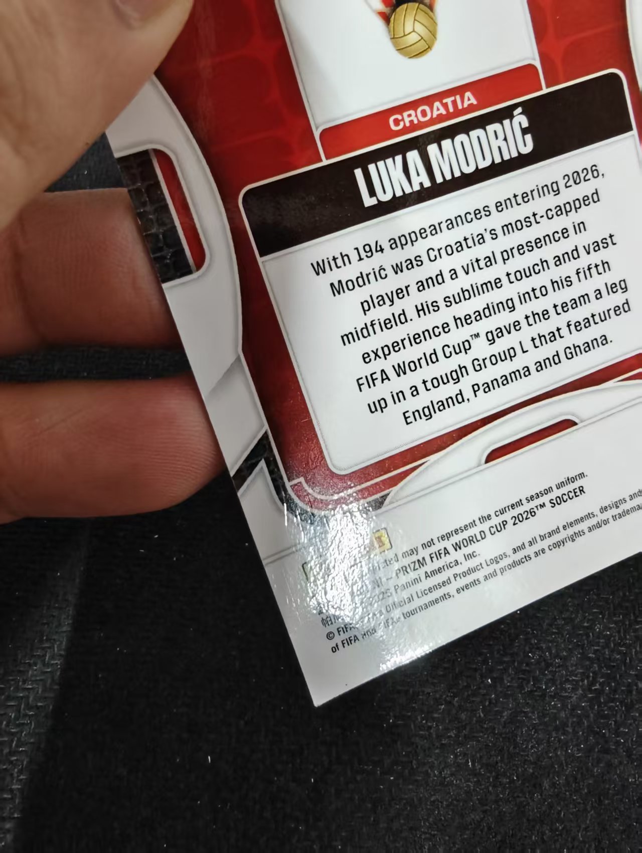 2026 Panini World Cup Prizm Luka Modric 世界杯 pz 卢卡 莫德里奇 魔笛 克罗地亚 PZ世界杯 划痕 边角瑕疵#200