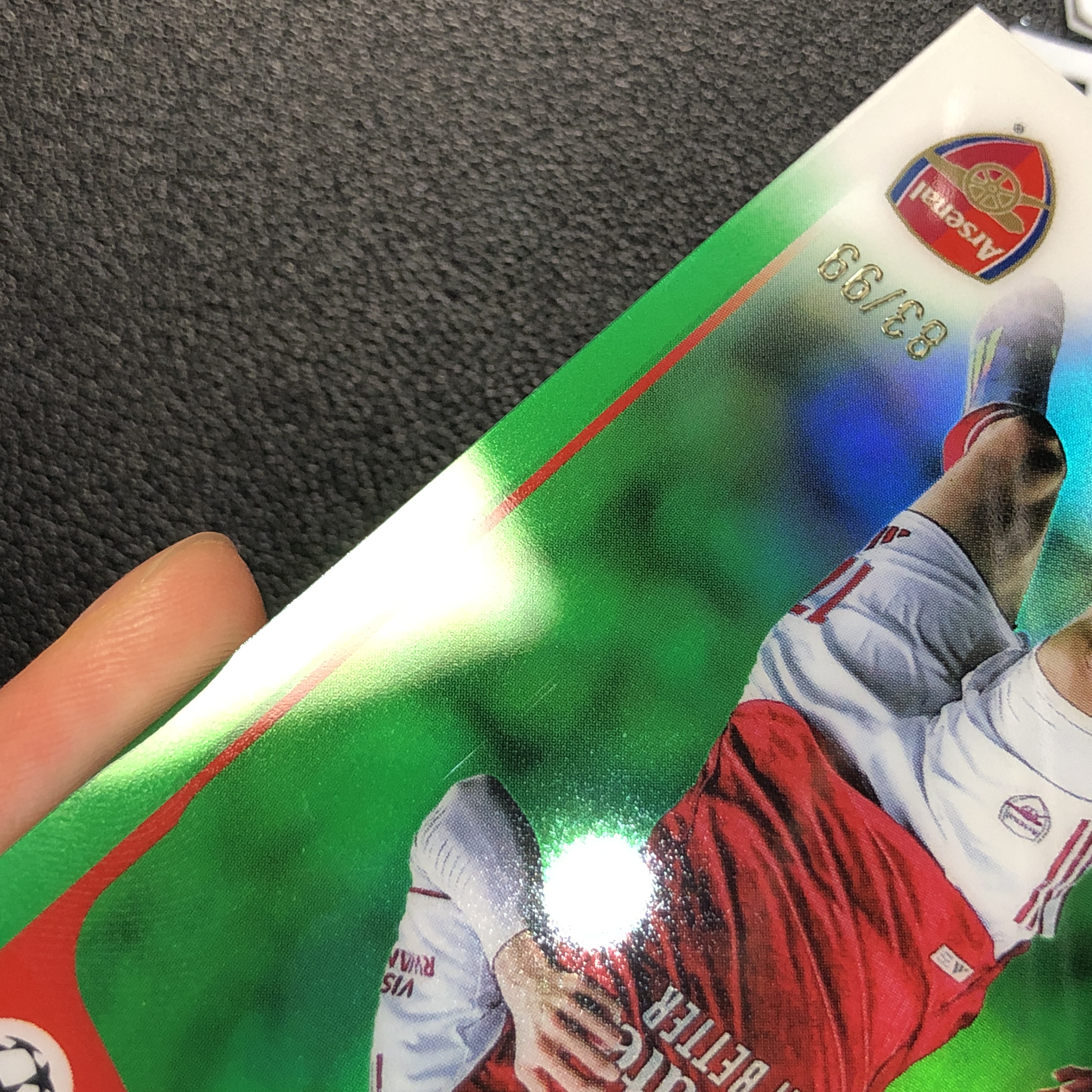 【拔脚代卖】2025-26 Topps Chrome 欧战TC Gabriel Martinelli 马丁内利 阿森纳 欧冠 83/99编 绿折 巴西 多图已拍仔细看图顺丰|拔脚湃湃Q5