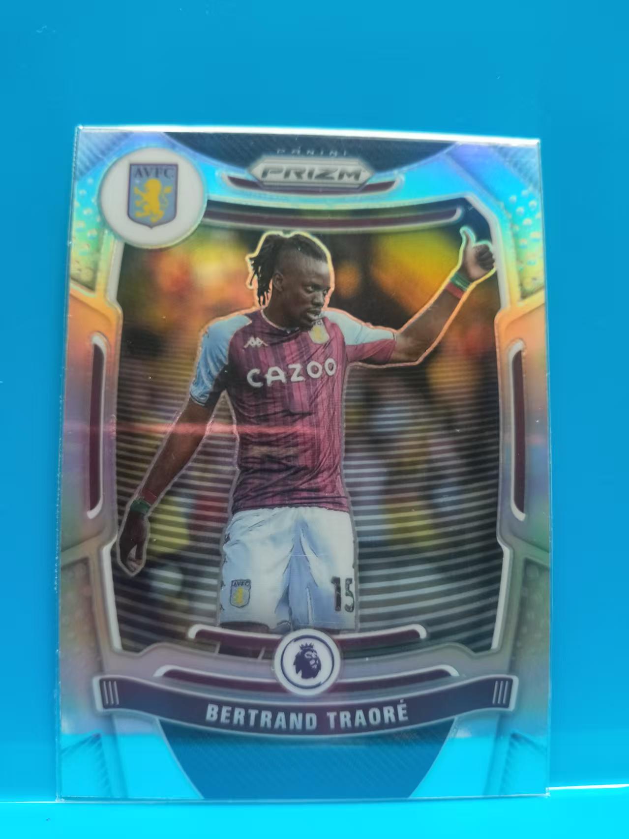 2021-22 Panini Prizm bertrand traore 特拉奥雷 阿斯顿维拉  银折 英超PZ 卡品如图 J017W