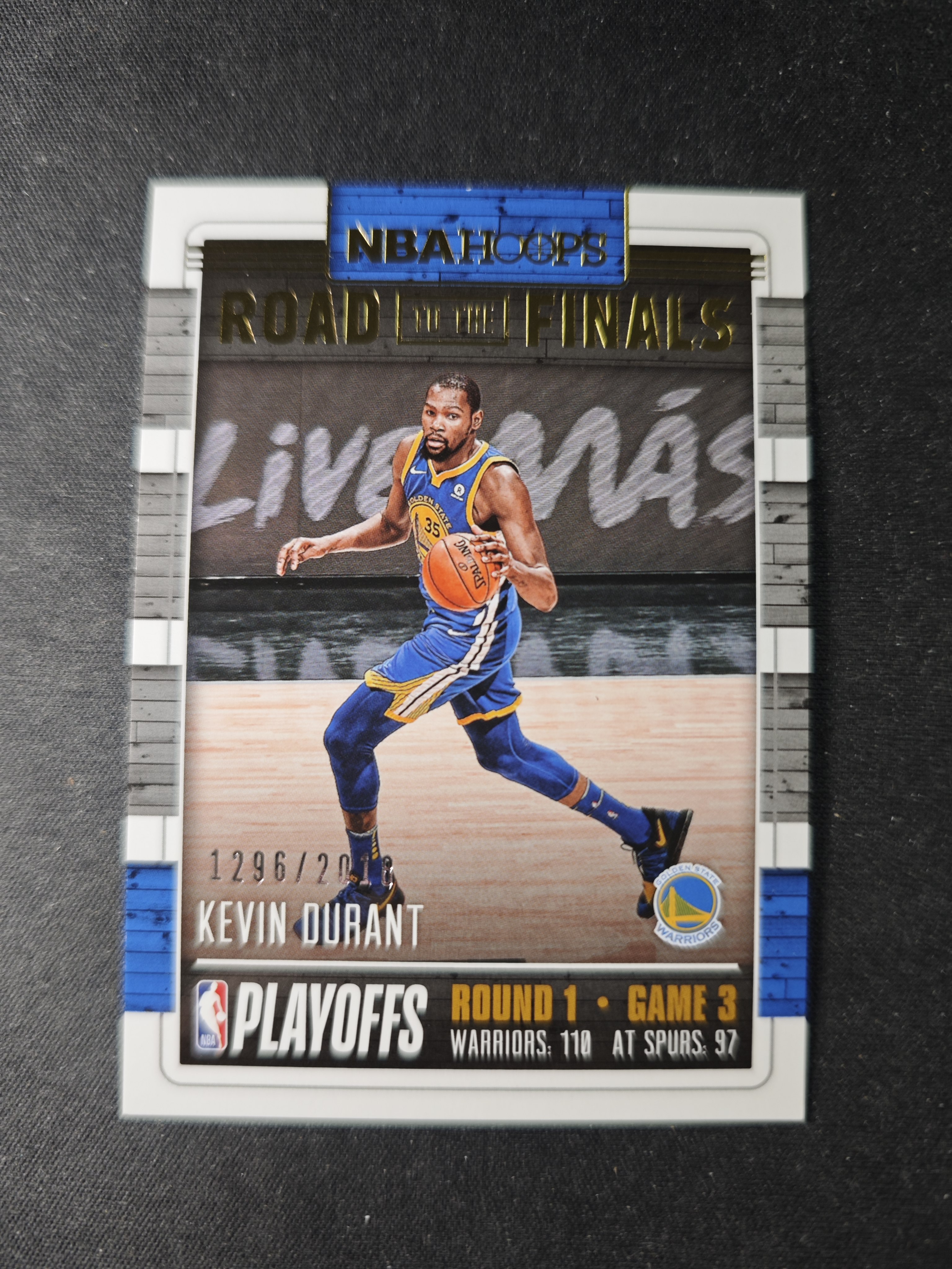 【蛤蟆特卖】凯文 杜兰特 死神 2018-19 PANINI HOOPS系列 经典设计 限量2018编 超级漂亮 稀有好卡 边角微瑕 背面磕痕 卡品如图 专收必备!