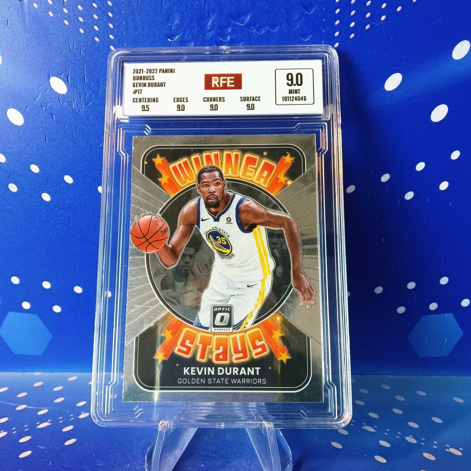 2021-22 Panini Donruss 杜兰特 评级卡 勇士 实卡精美稀有 品质保障 投资收藏必备 生日礼物(卡品如图 请看清再拍)【蓝色星球】