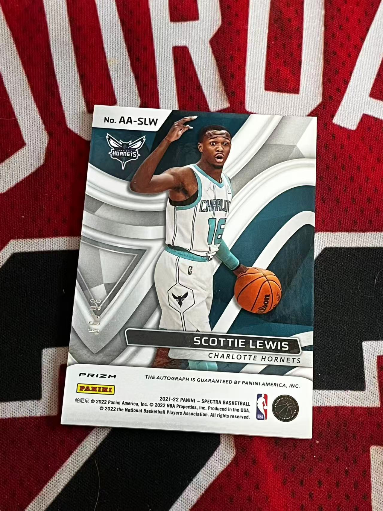 【接寄拍】2021-22 PANINI SPECTRA 光谱系列 黄蜂 新秀RC 斯科蒂刘易斯 99编 签字卡 ASPIRING辐射签 银折 折射 专收凑套必备【烂臭嘴拍卖】