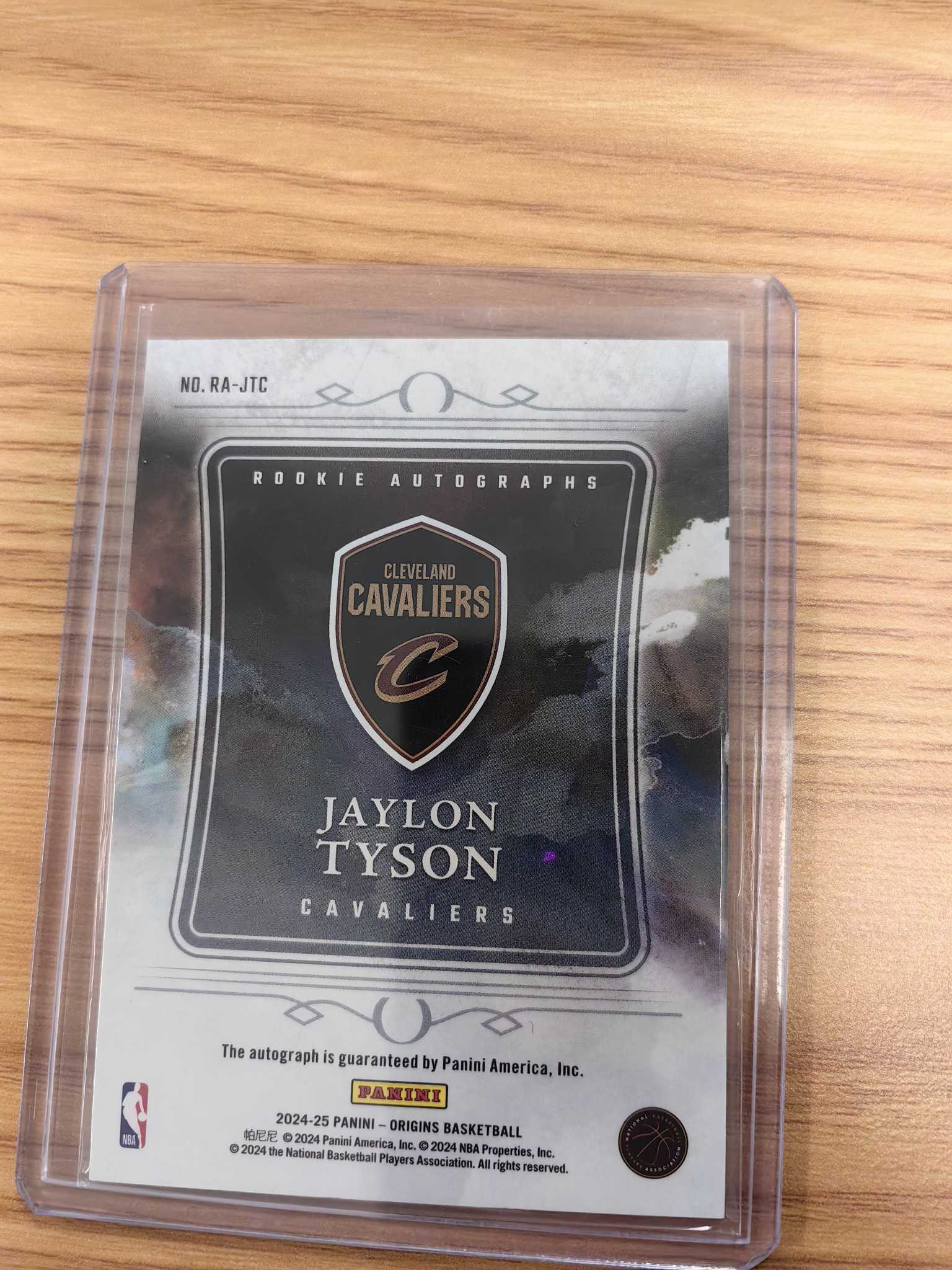 【拆吧代拍】2024-25 Panini Origins Jaylon Tyson jt 20 auto 杰隆 泰森 新秀RC 签字 卡签 骑士 起源 米切尔 阿伦 队友 大热新秀 空灵1209