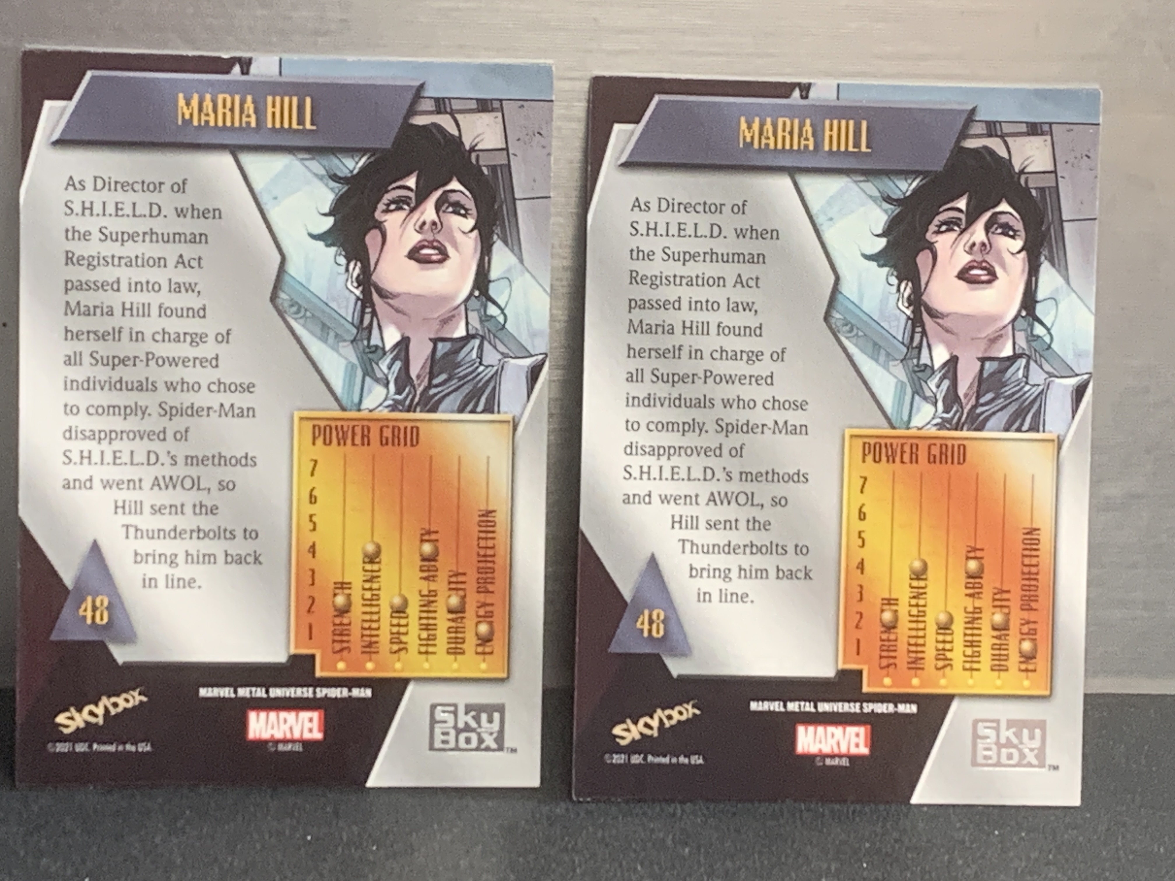 (S3)2021 SKYBOX 漫威 Marve BASE 玛丽亚 希尔 喜欢不要错过 卡品如图!!!