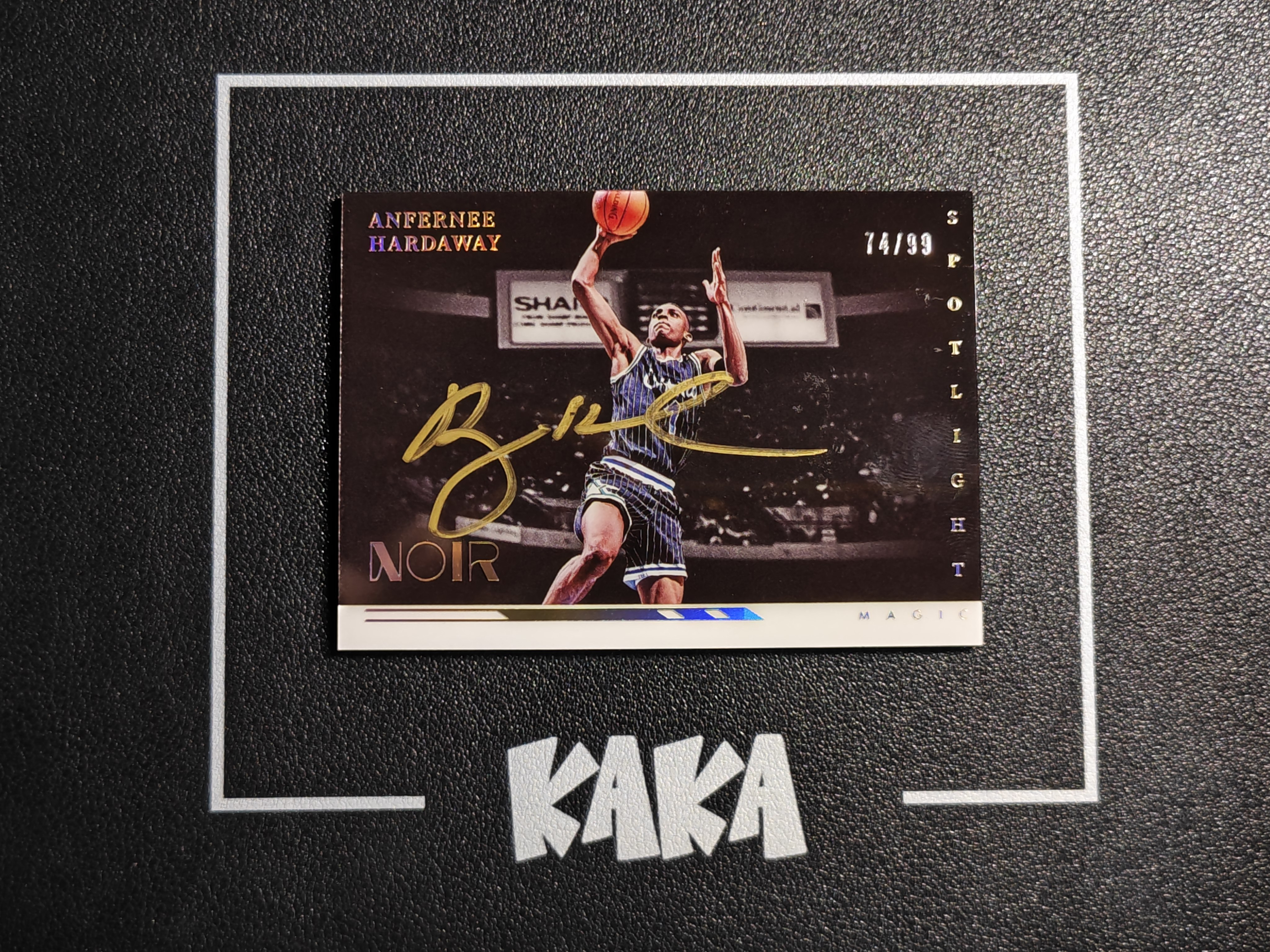 【KAKA】2021-22 Panini Noir Anfernee Hardaway 诺尔 魔术 便士 安芬尼 哈达威 99编 卡签 聚光灯 镜面 Spotlight 金笔签 签字 轻印如图 景艺