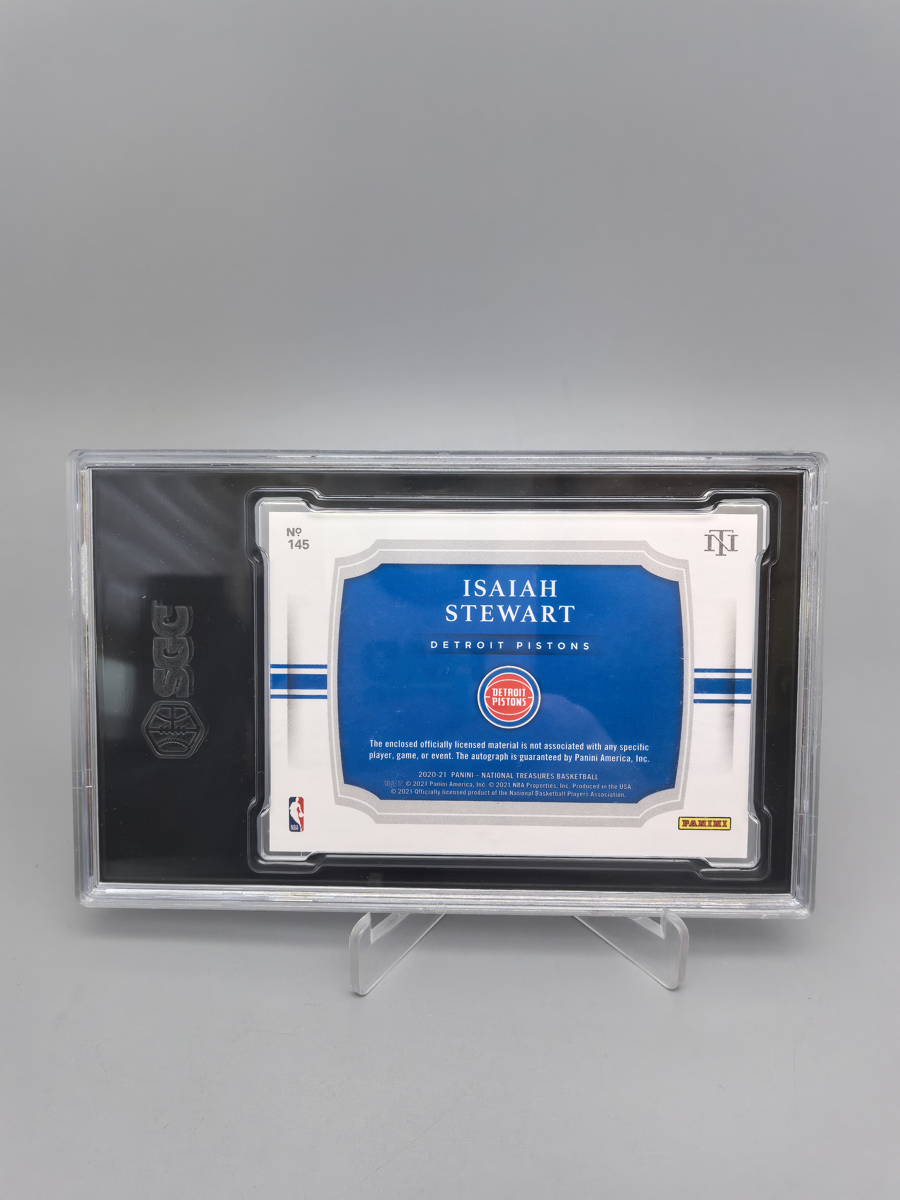 【拆吧代拍】2020-21 Panini National Isaiah Stewart RC 国宝 活塞 斯图尔特 RPA 新秀暴力切割 Patch签字 卡签75编 SGC9.5 派大心1206