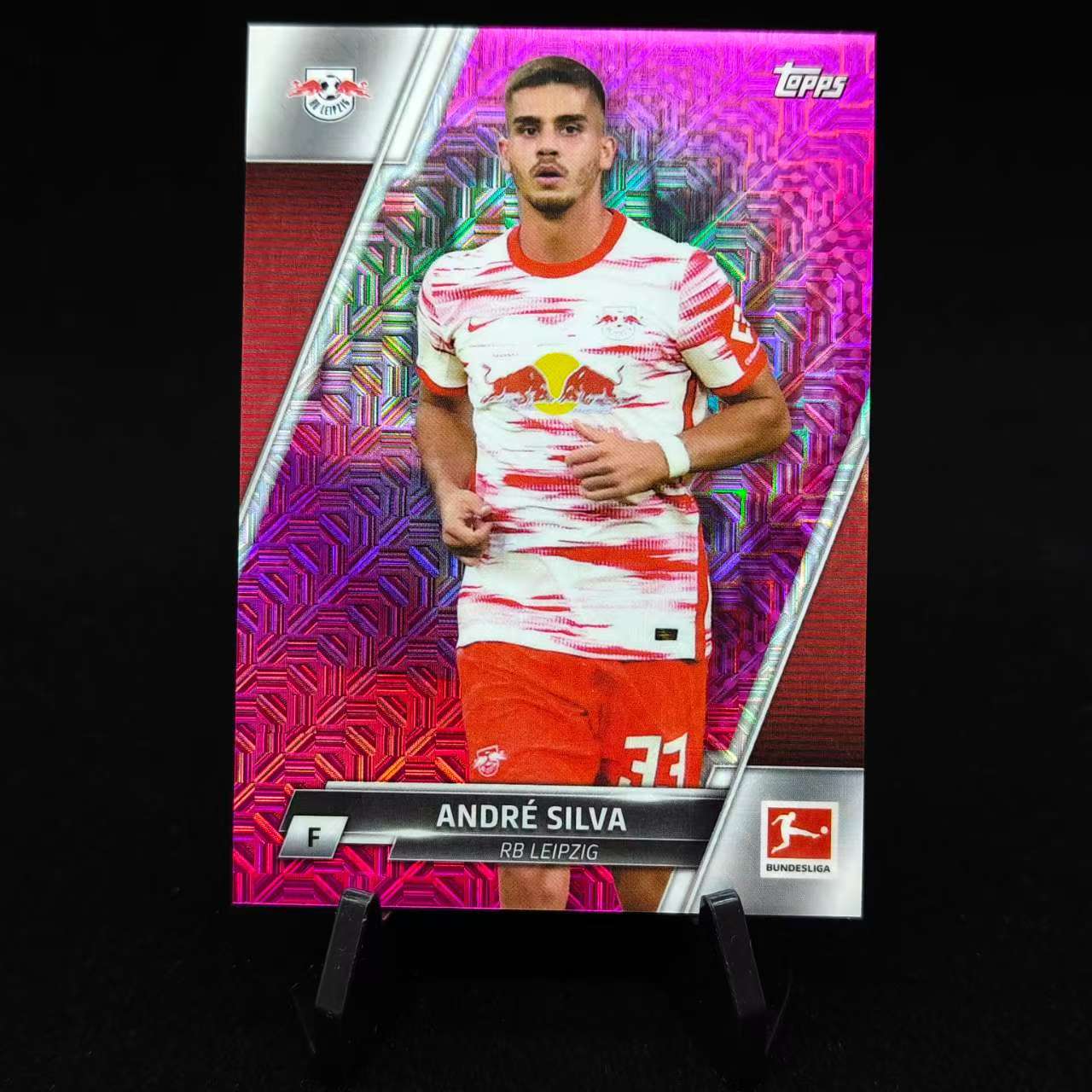 【德基拍卖】2022 Topps Bundesliga Chrome Andre Silva 德甲TC 日版 莱比锡红牛 安德烈 席尔瓦 粉mojo折 /299编 收藏必备 卡品如图 RH5-31