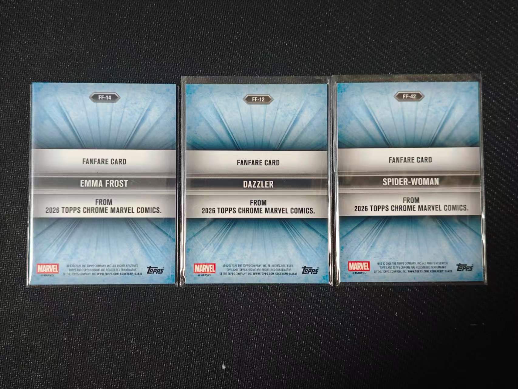 2026 Topps Chrome 漫威宇宙 Fanfare 【有品代卖】漫威 MARVEL 白皇后 炫光 蜘蛛女侠 喝彩特卡 银折 SP 值得收藏 卡品如图/sushi