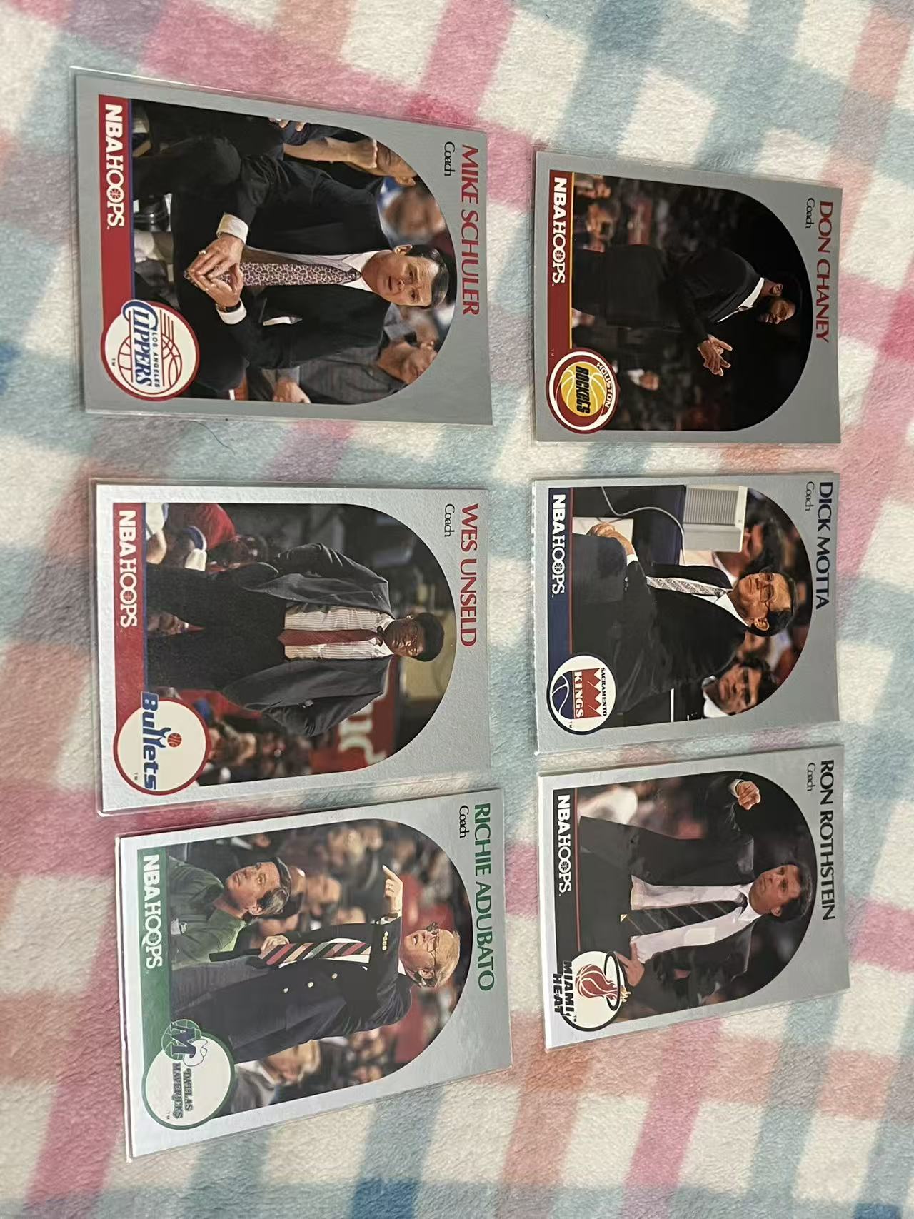 1990 NBA NBA Hoops 15张打包 拉里布朗 杰里·斯隆 唐尼尔森 昂塞尔德等【教练特卡 老人 老卡 老特】#793