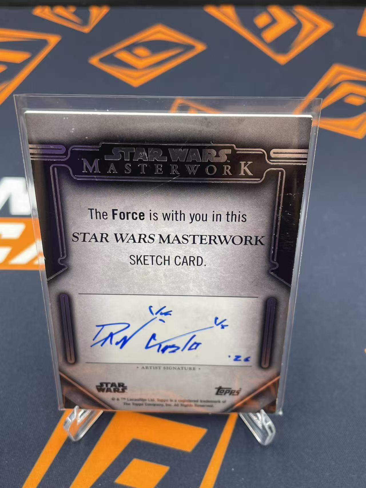 2026 Star Wars Topps 星球大战 Masterwork 大师杰作 手绘卡 Sketch 【缇缇代拍】 1/1编 画师 Dan Curto 亲笔签名 值得收藏 天空城